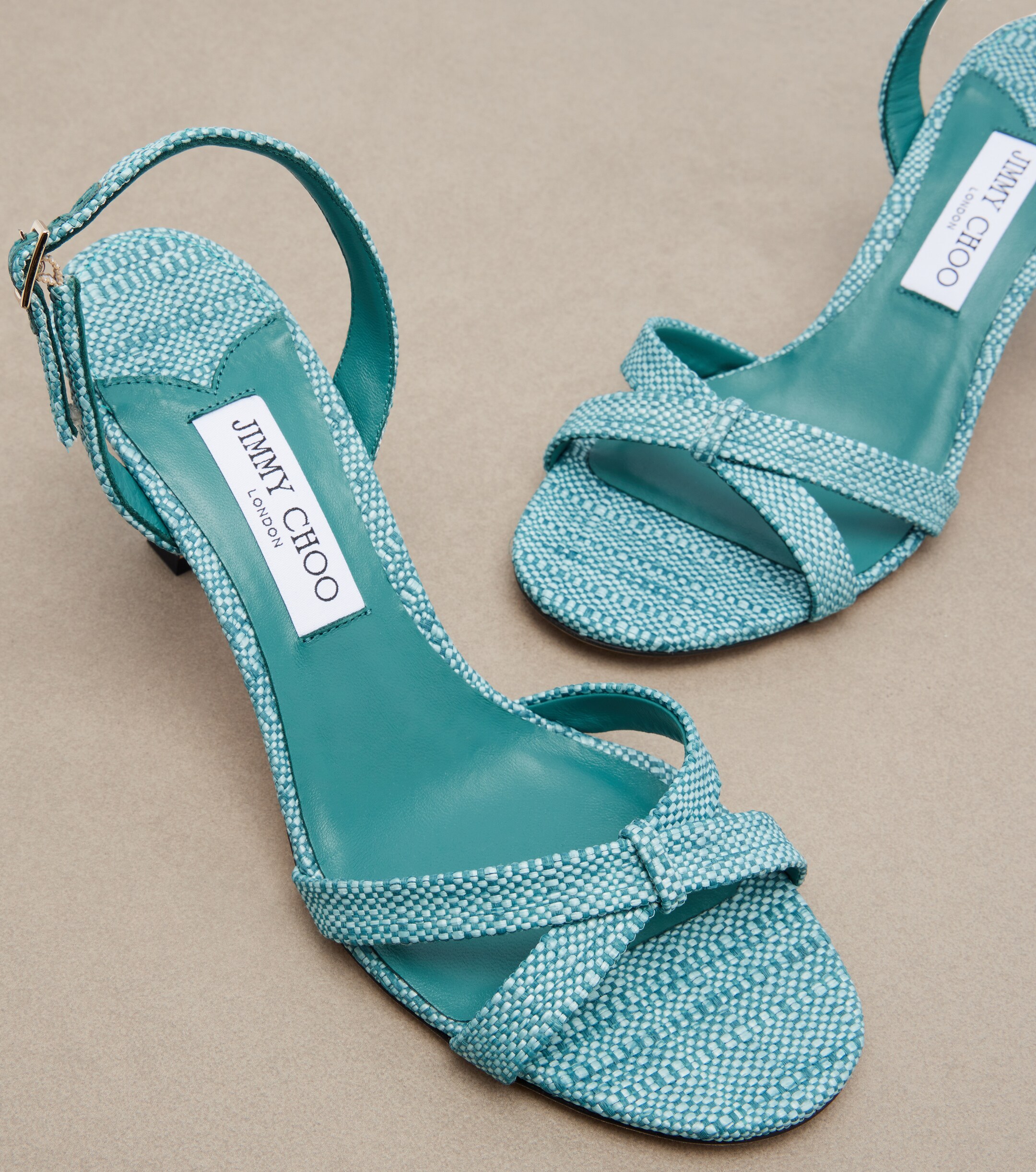 JIMMY CHOO Jimmy Choo Elsy woven slingback sandals