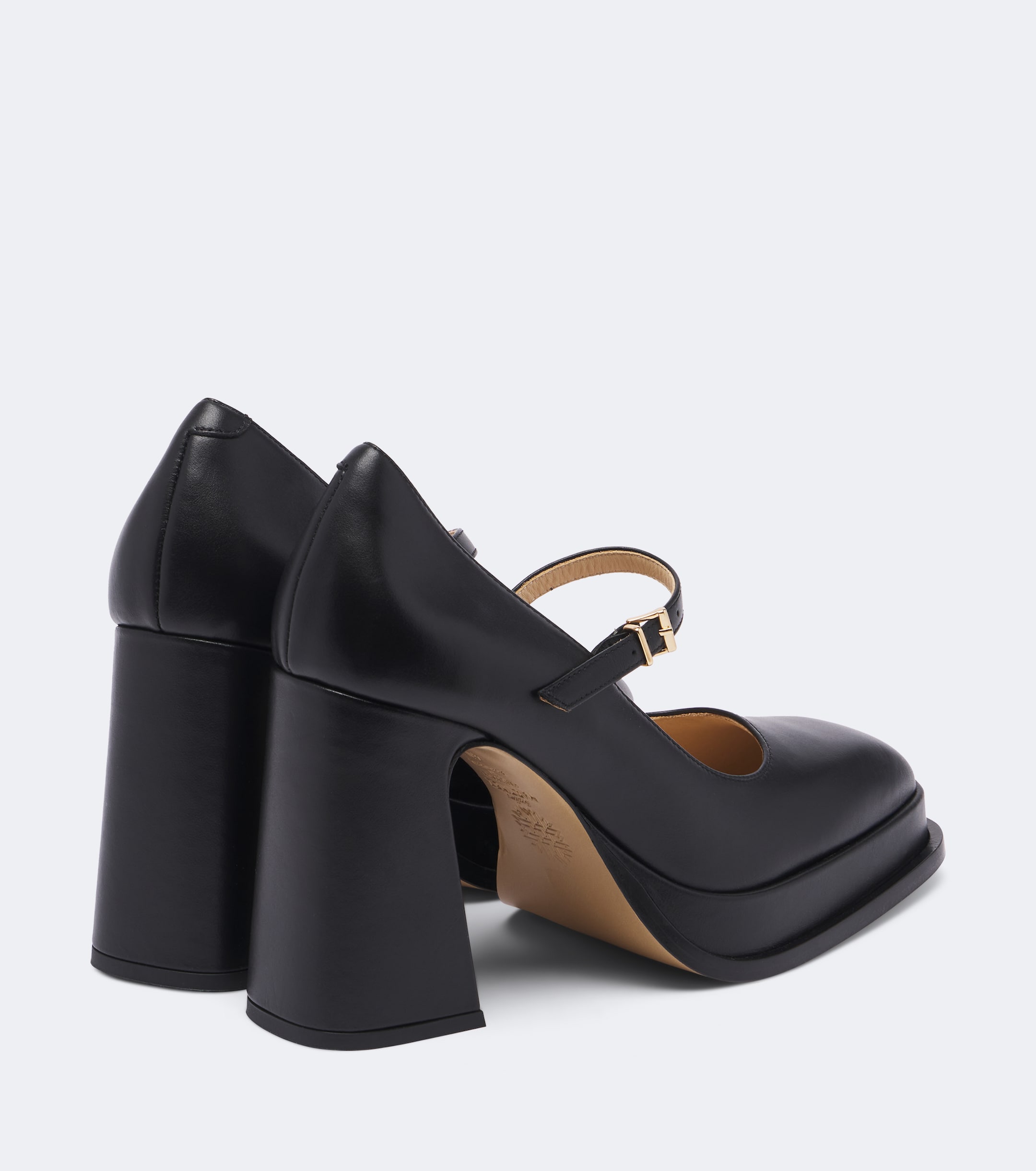 Souliers Martinez Souliers Martinez Casilda leather platform Mary Jane pumps