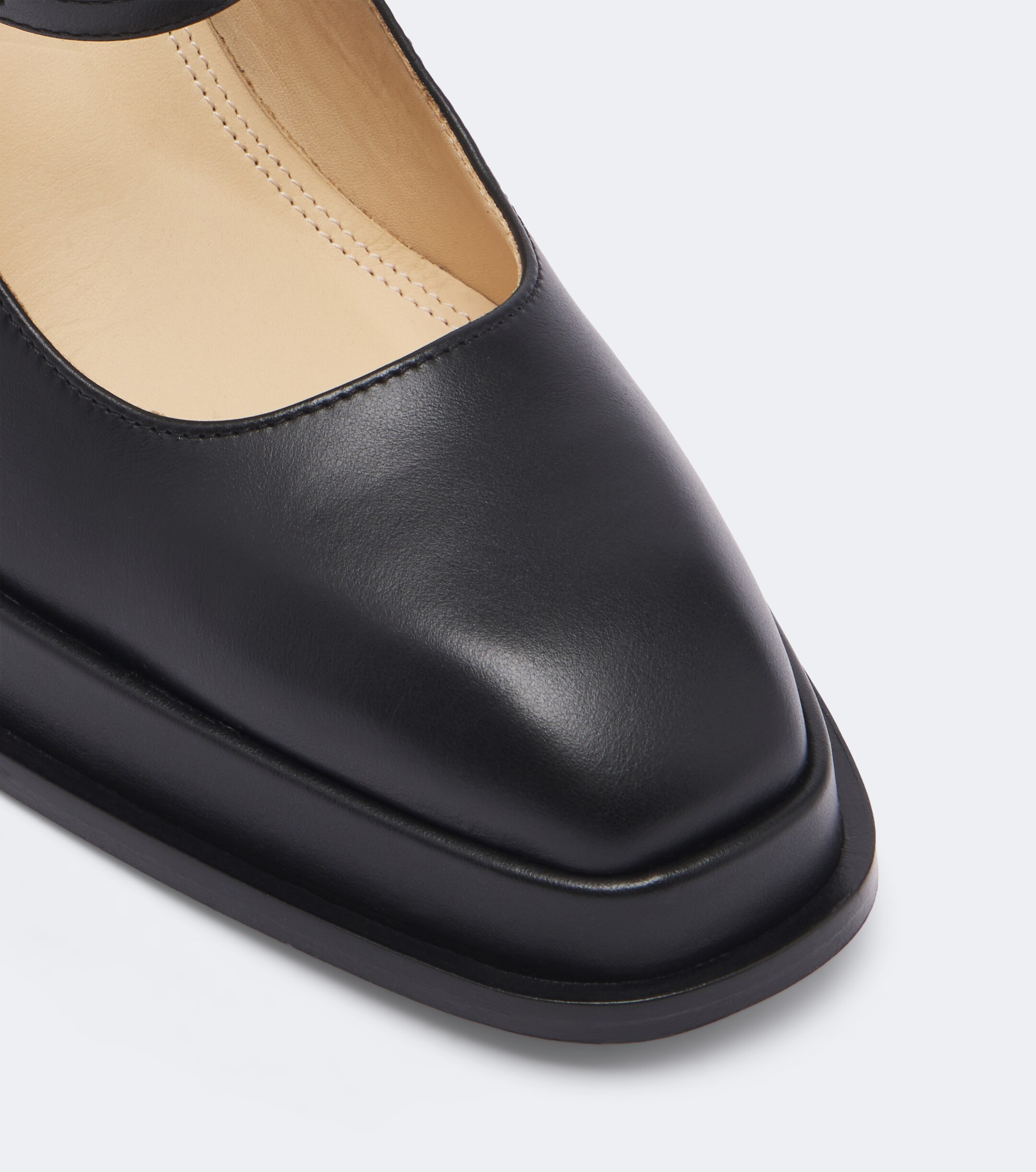 Souliers Martinez Souliers Martinez Casilda leather platform Mary Jane pumps