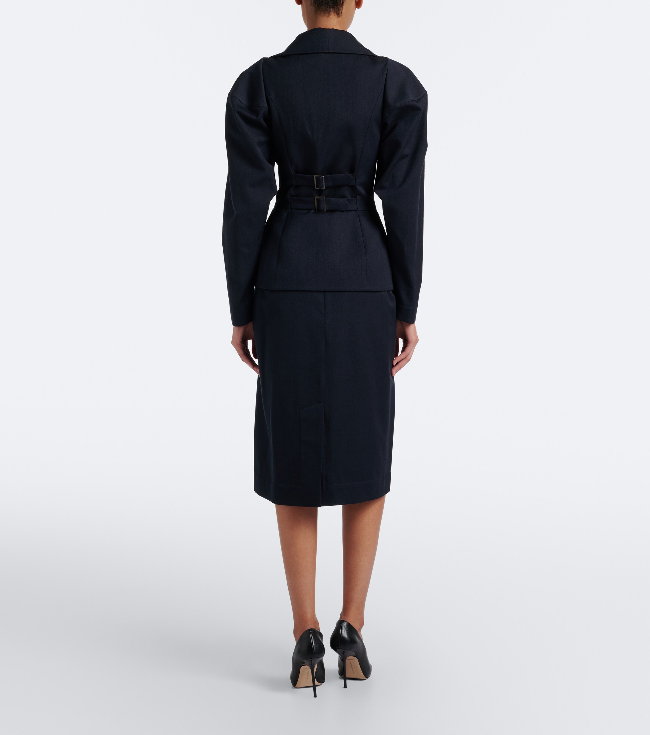 Vivienne Westwood Vivienne Westwood Pleated cotton and wool pencil skirt