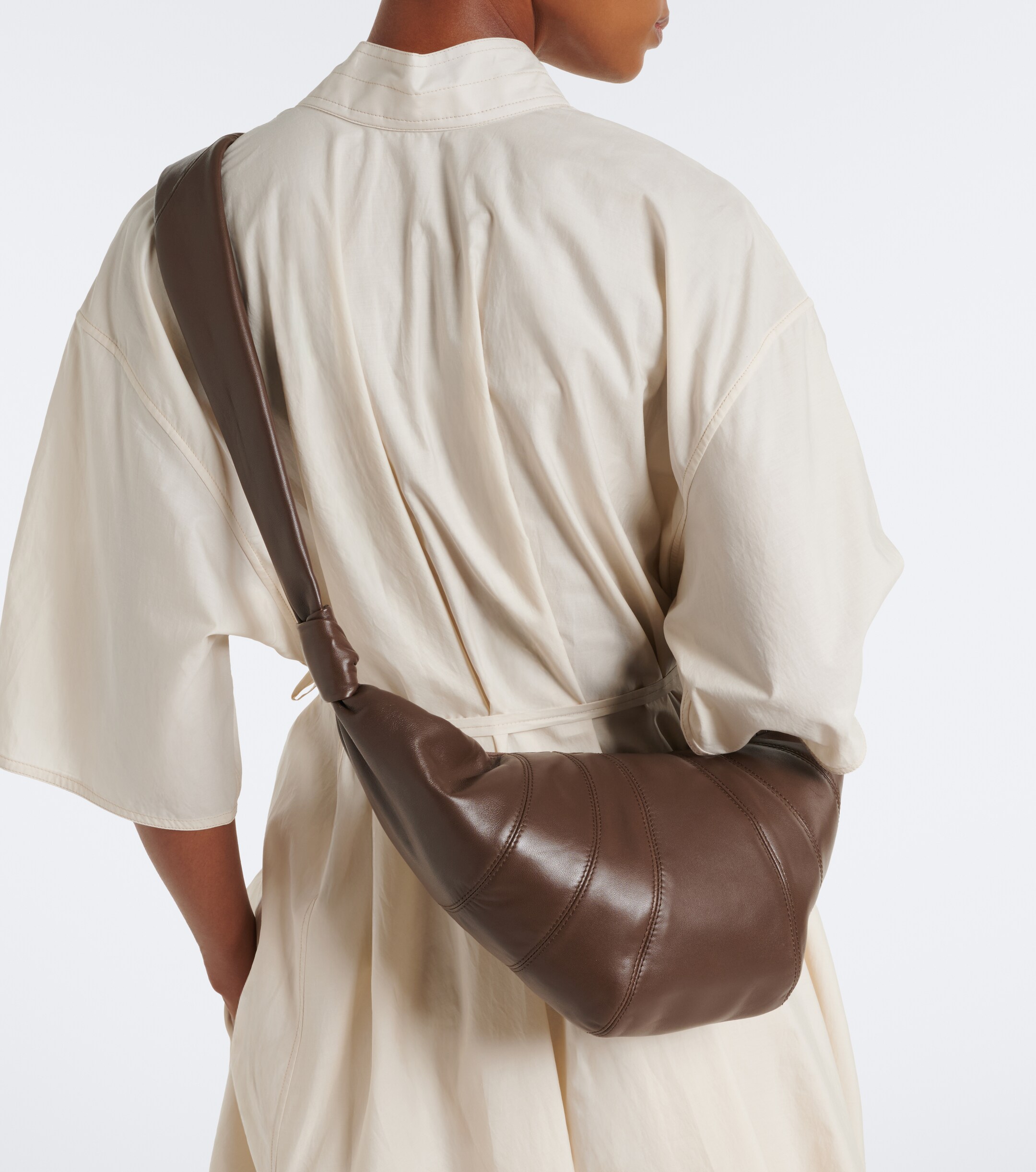 Lemaire Croissant Medium leather shoulder bag