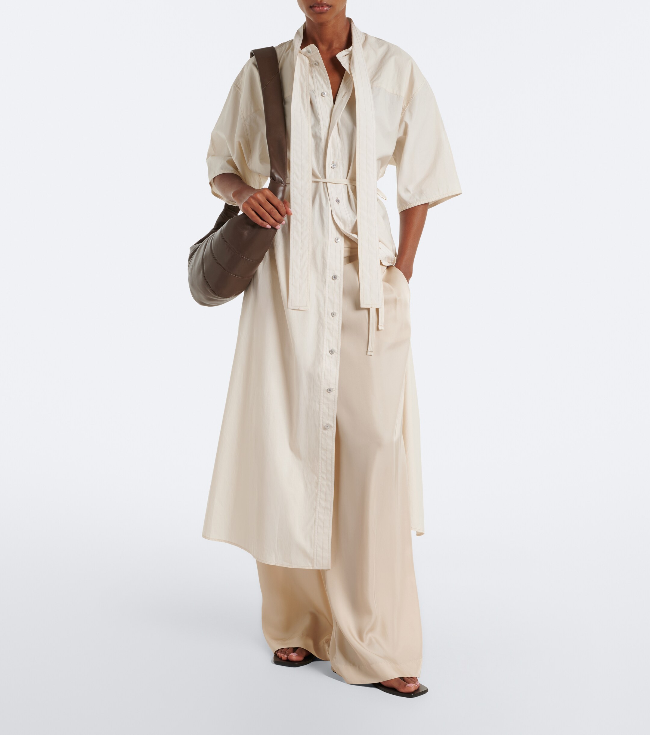 Lemaire Croissant Medium leather shoulder bag