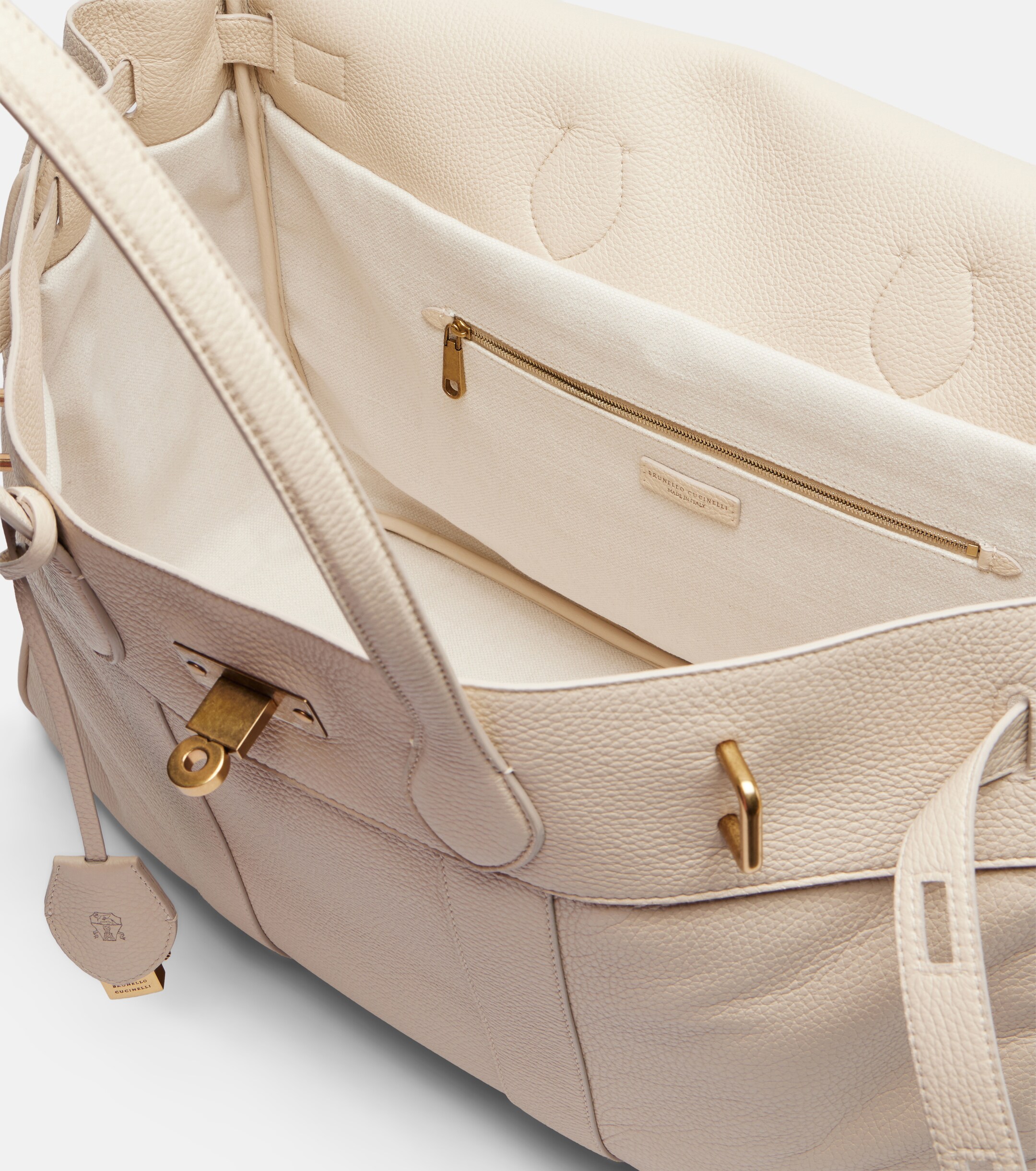 Brunello Cucinelli Large leather tote bag
