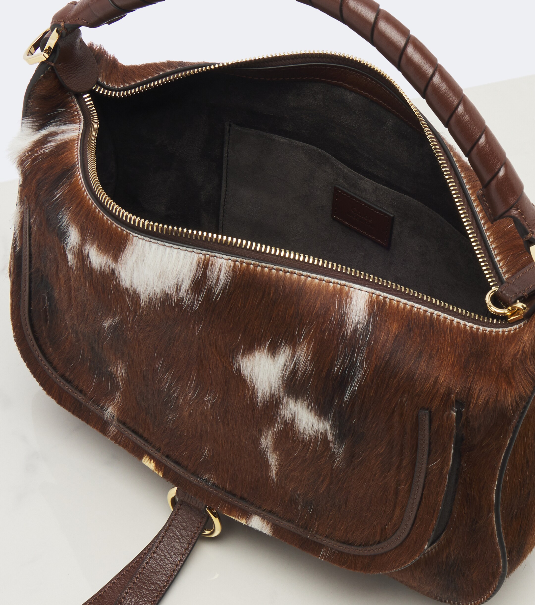 Chloé Marcie Medium calf hair shoulder bag