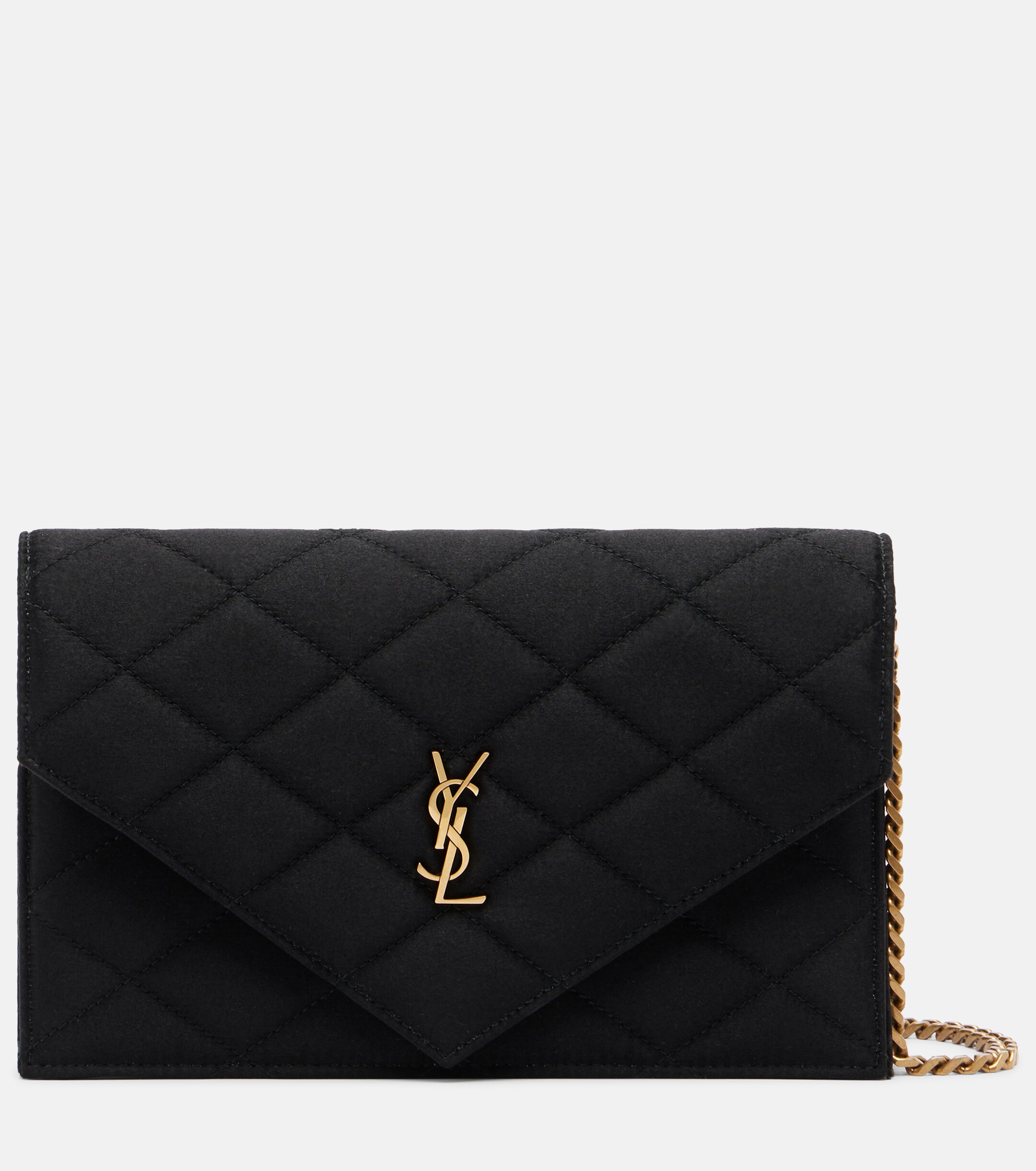 Saint Laurent Paris Mini quilted satin shoulder bag