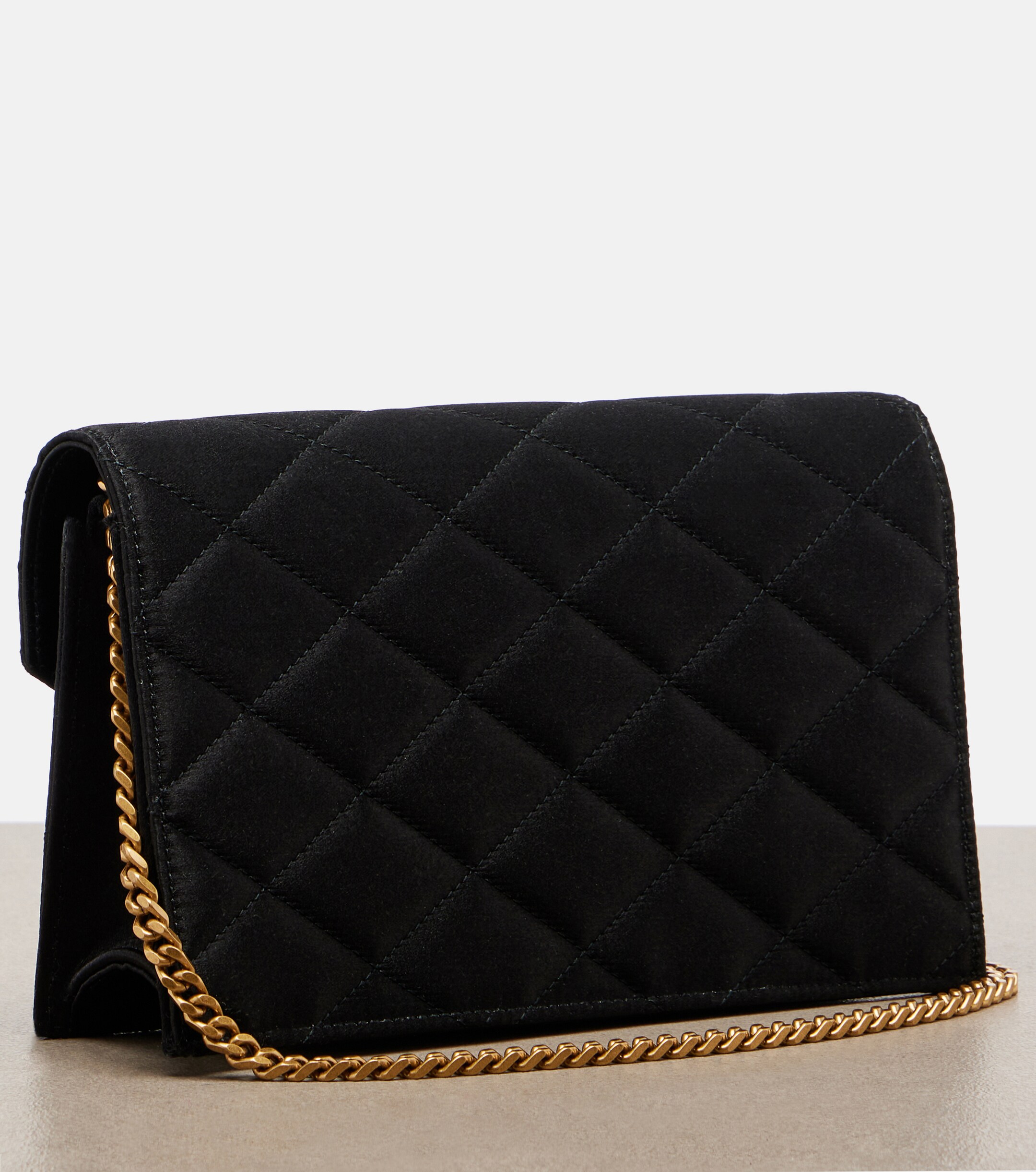 Saint Laurent Paris Mini quilted satin shoulder bag
