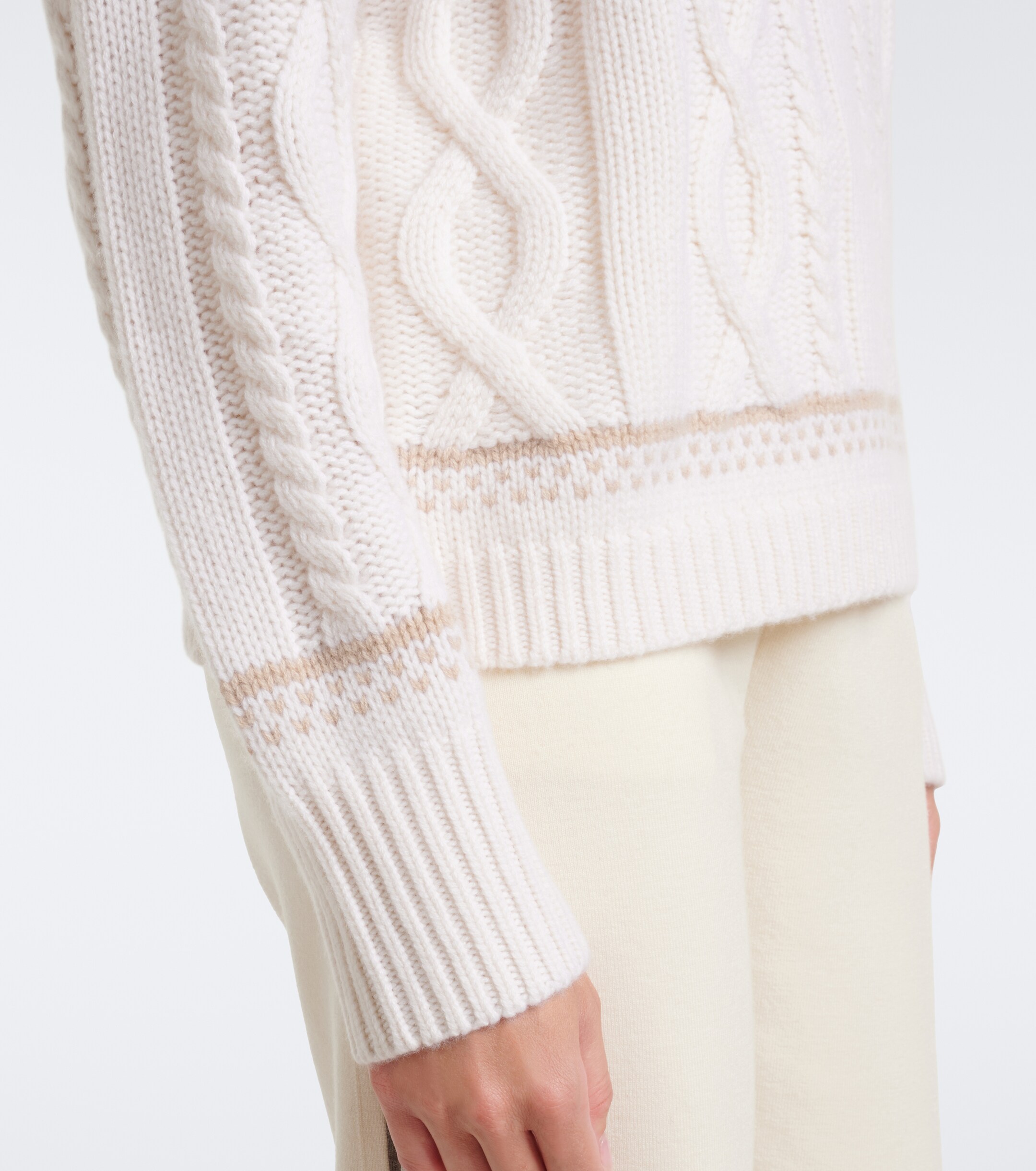 BOGNER Bogner Lorely jacquard cashmere turtleneck sweater