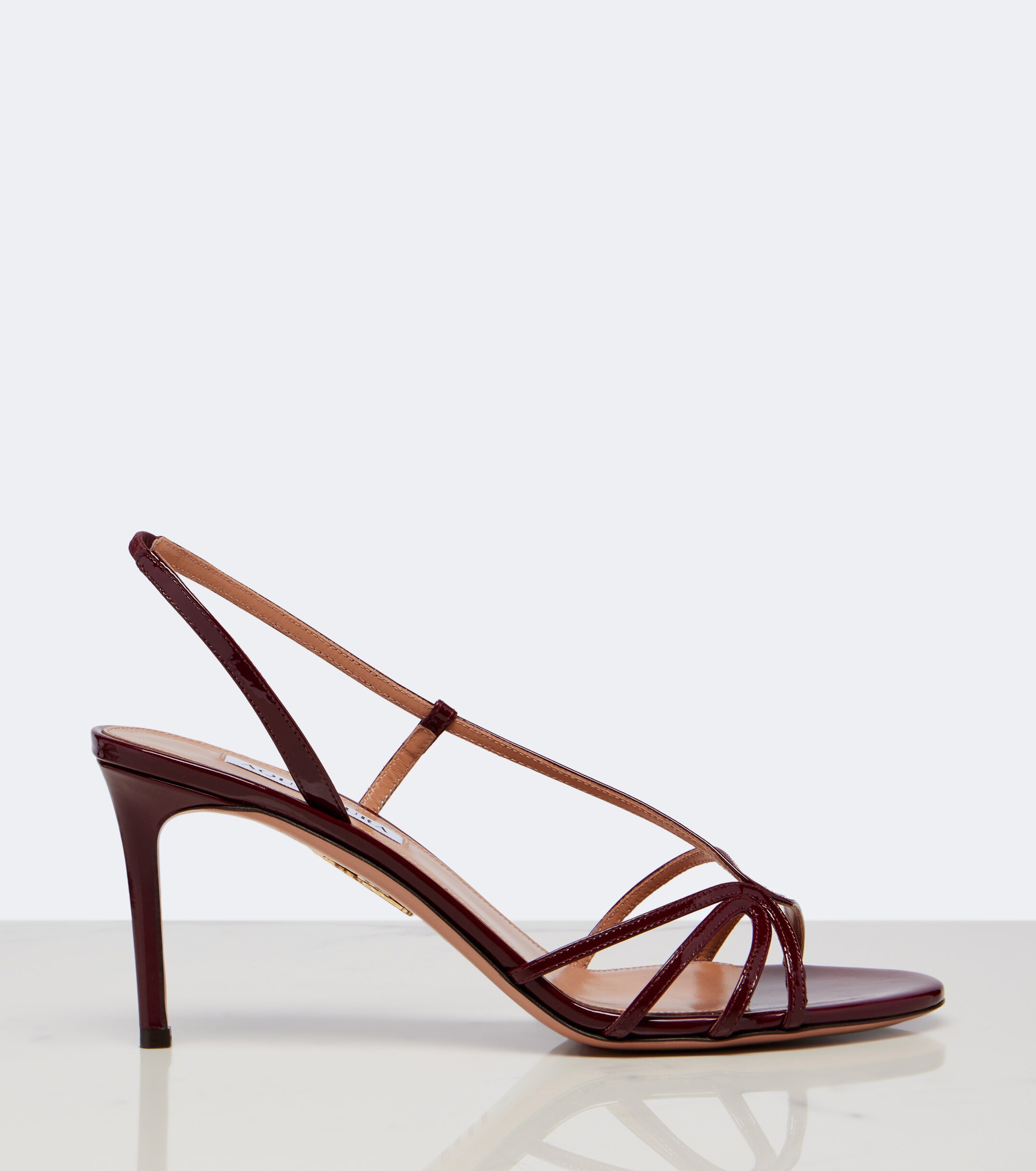 AQUAZZURA Aquazzura Talk To Me patent leather slingback sandals