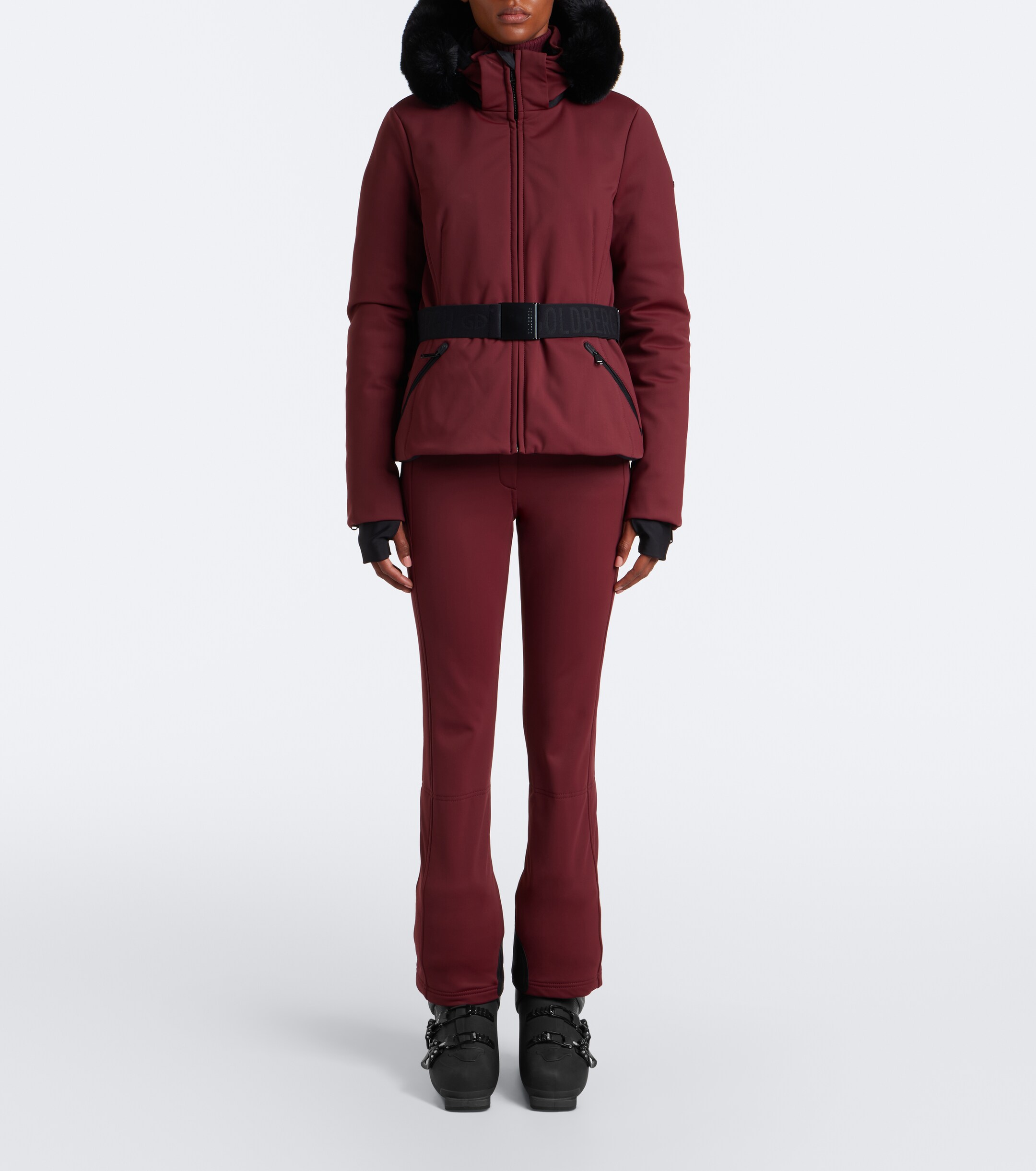 GOLDBERGH Goldbergh Hida belted hooded ski jacket