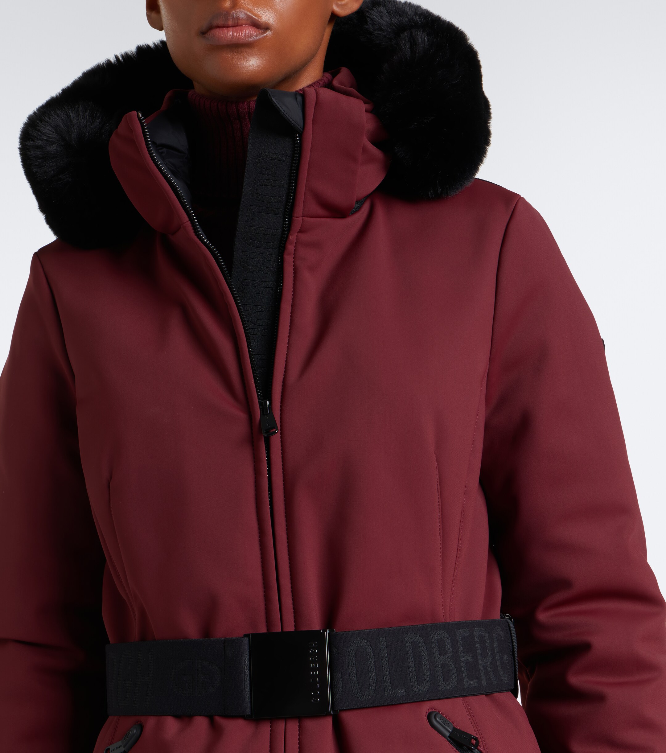 GOLDBERGH Goldbergh Hida belted hooded ski jacket