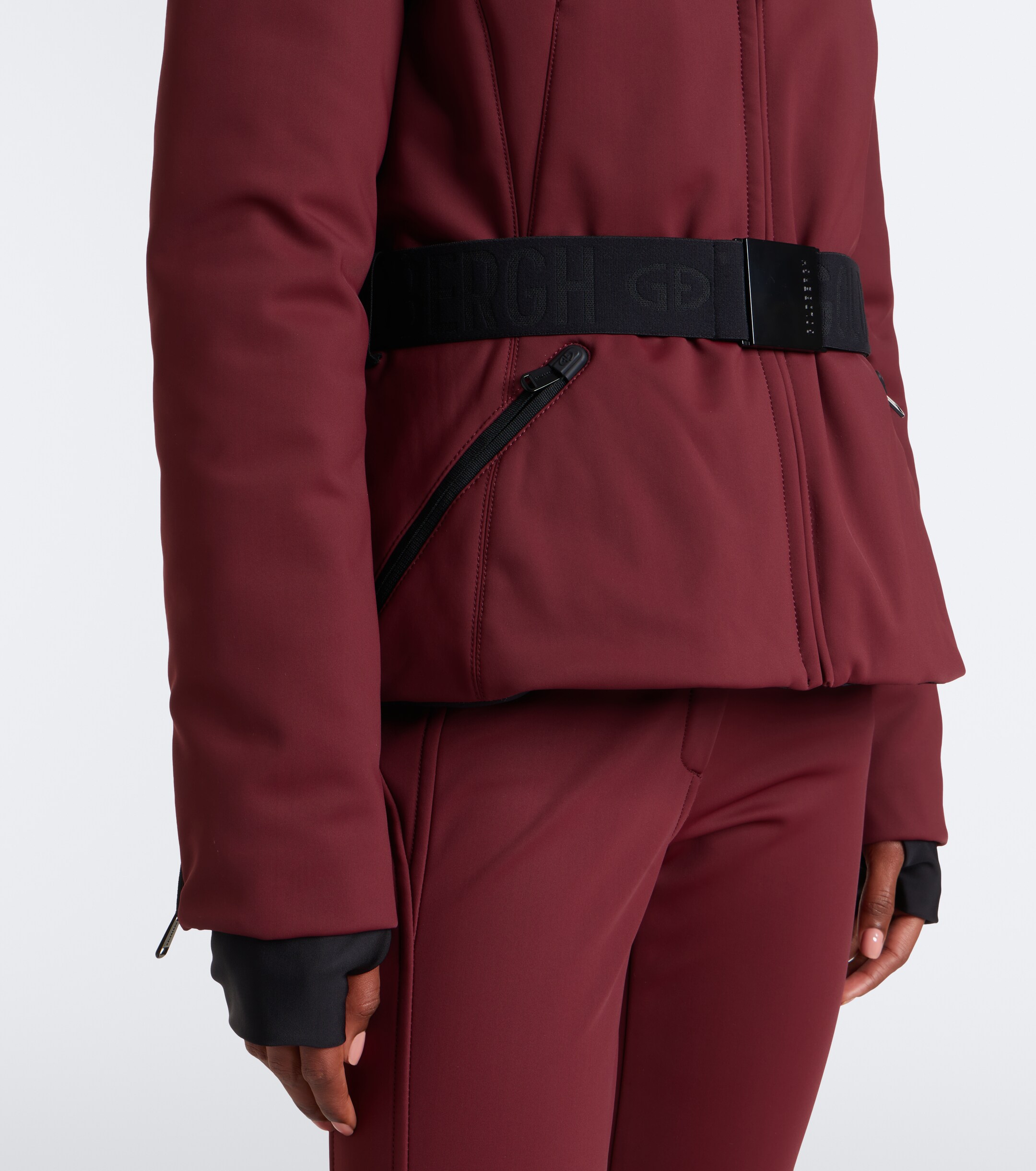GOLDBERGH Goldbergh Hida belted hooded ski jacket