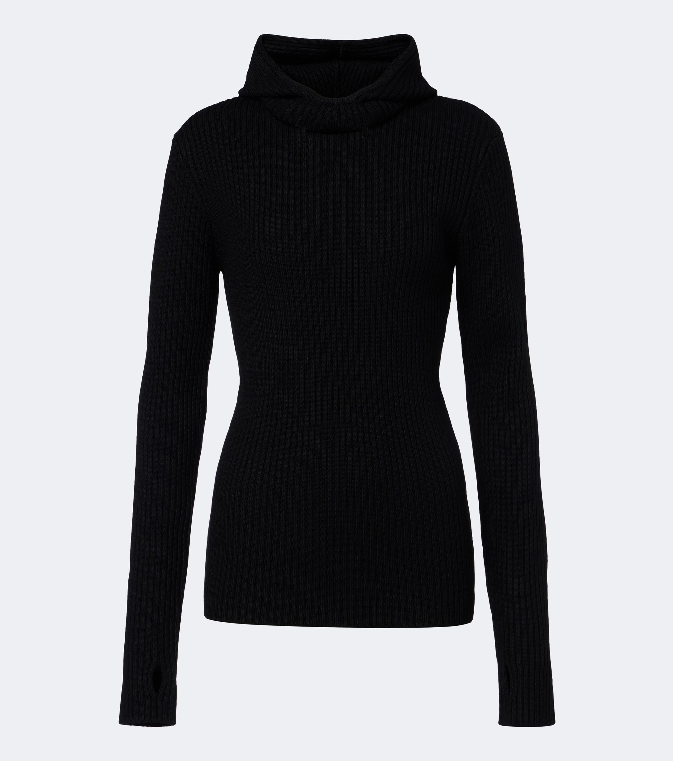 The Frankie Shop The Frankie Shop Larice ribbed-knit hooded wool sweater
