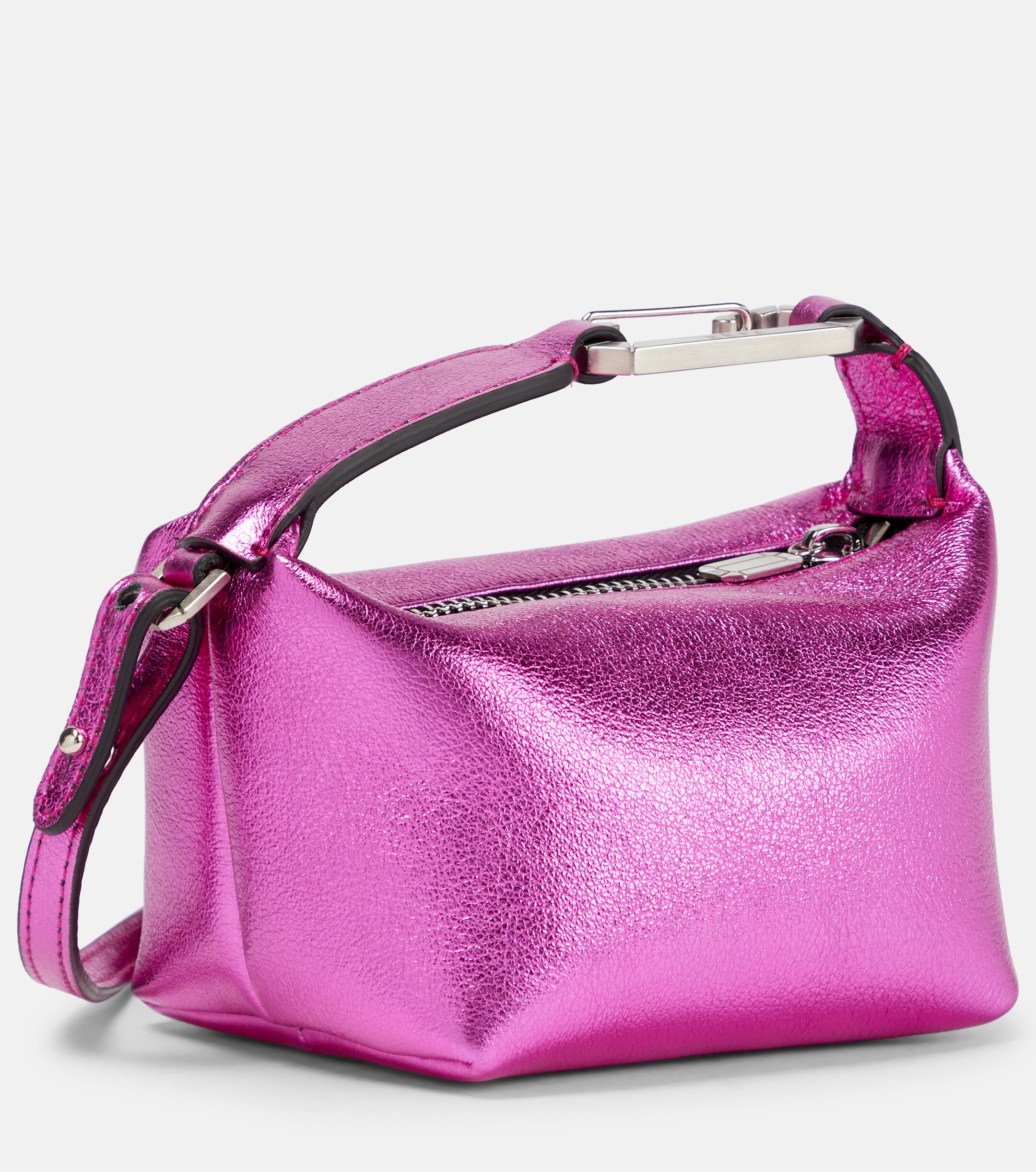 Eéra Moonbag metallic leather clutch thumbnail