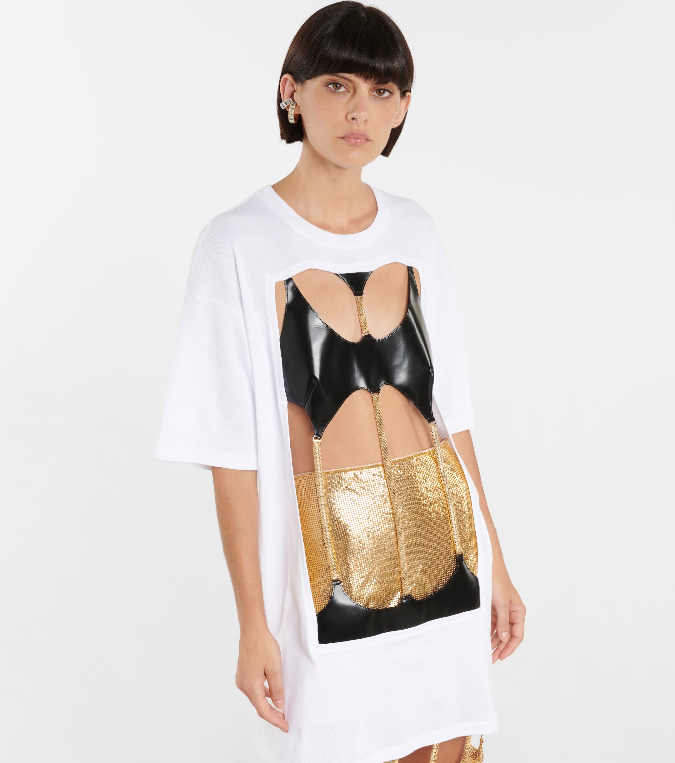 CHRISTOPHER KANE Christopher Kane Embellished cotton T-shirt