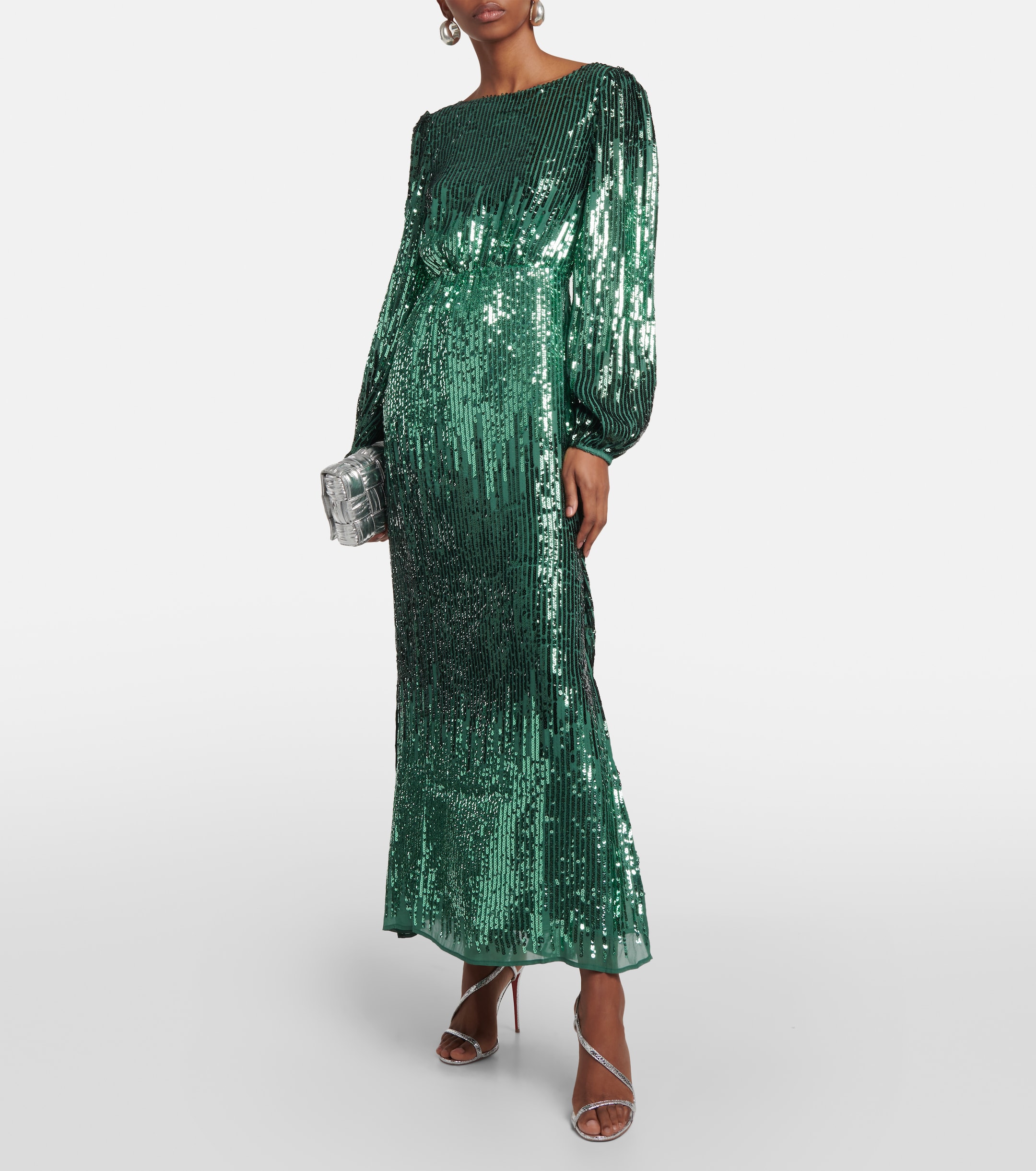RIXO Coco sequined maxi dress