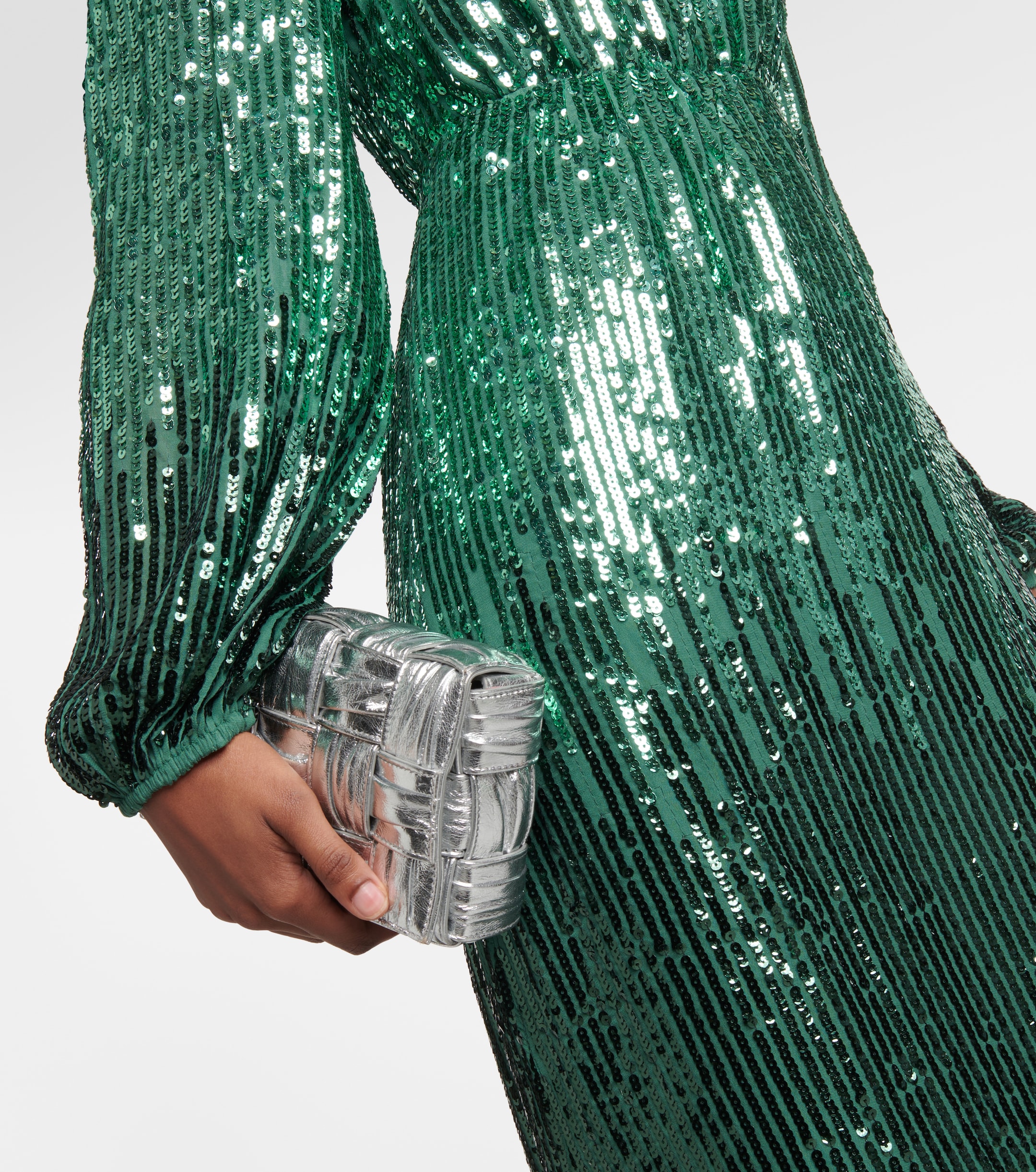 RIXO Coco sequined maxi dress
