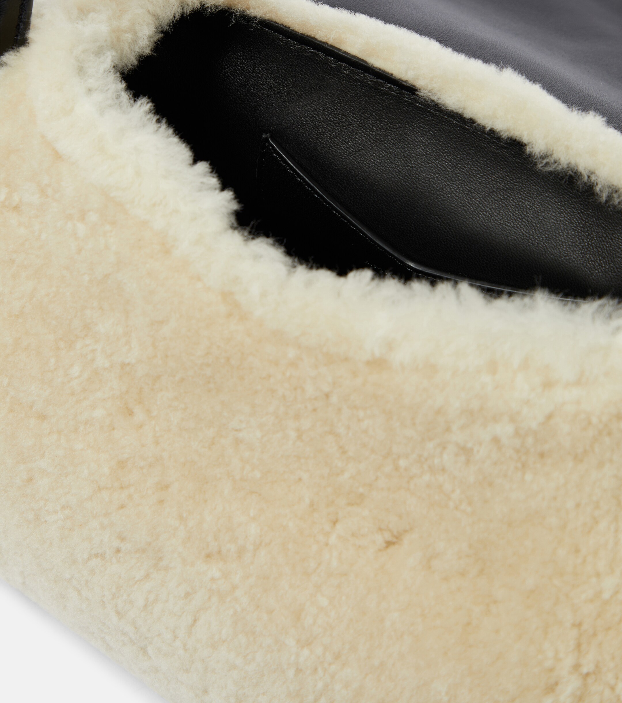 AMINA MUADDI Gemini Small shearling shoulder bag