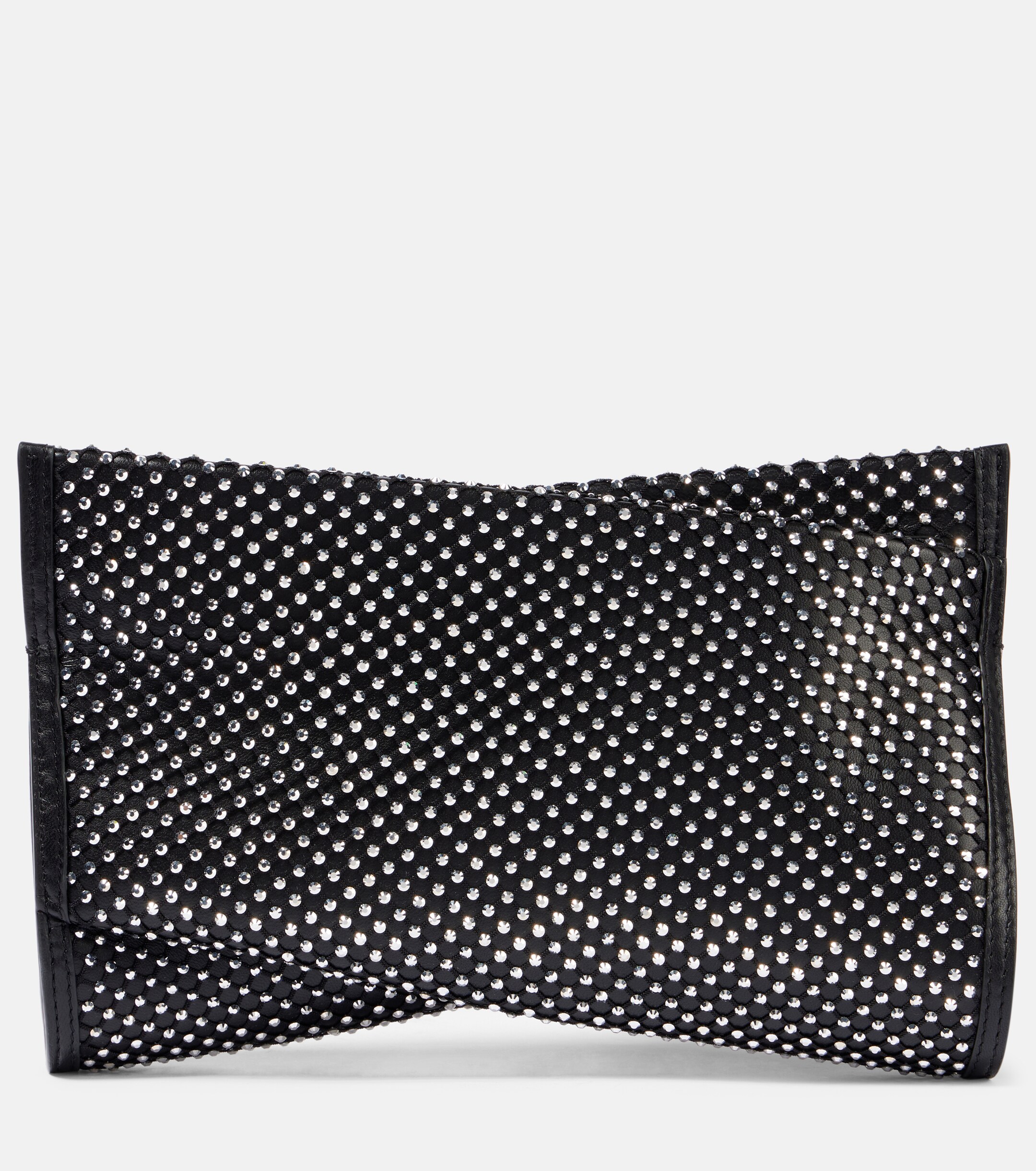 CHRISTIAN LOUBOUTIN Loubitwist Small embellished leather clutch