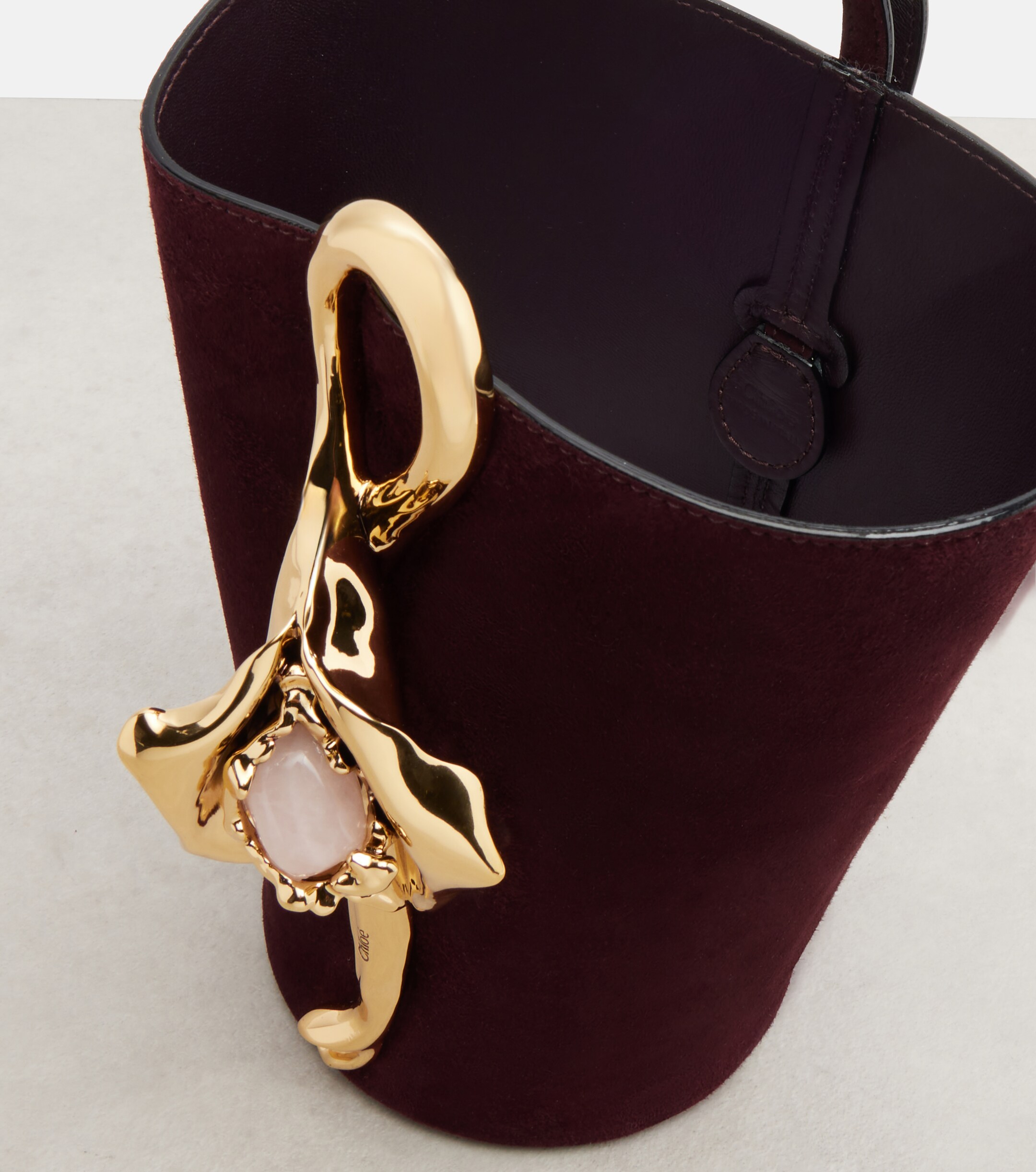 Chloé Eden Treasures Small suede bucket bag