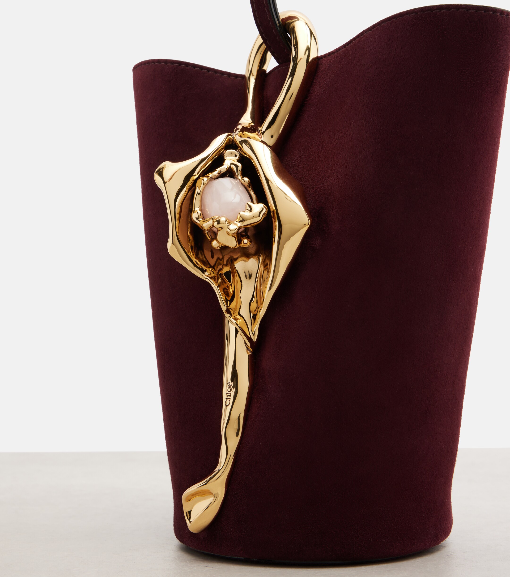 Chloé Eden Treasures Small suede bucket bag