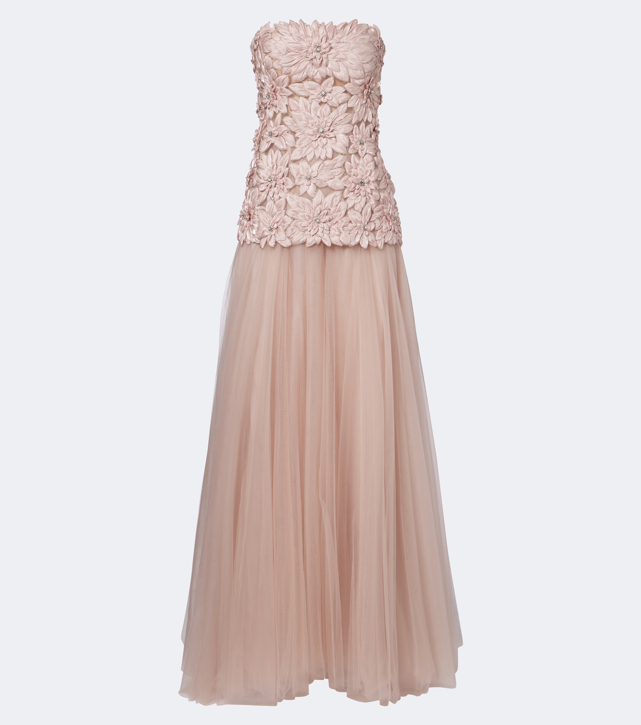 Costarellos Costarellos Gisella embellished satin and tulle gown