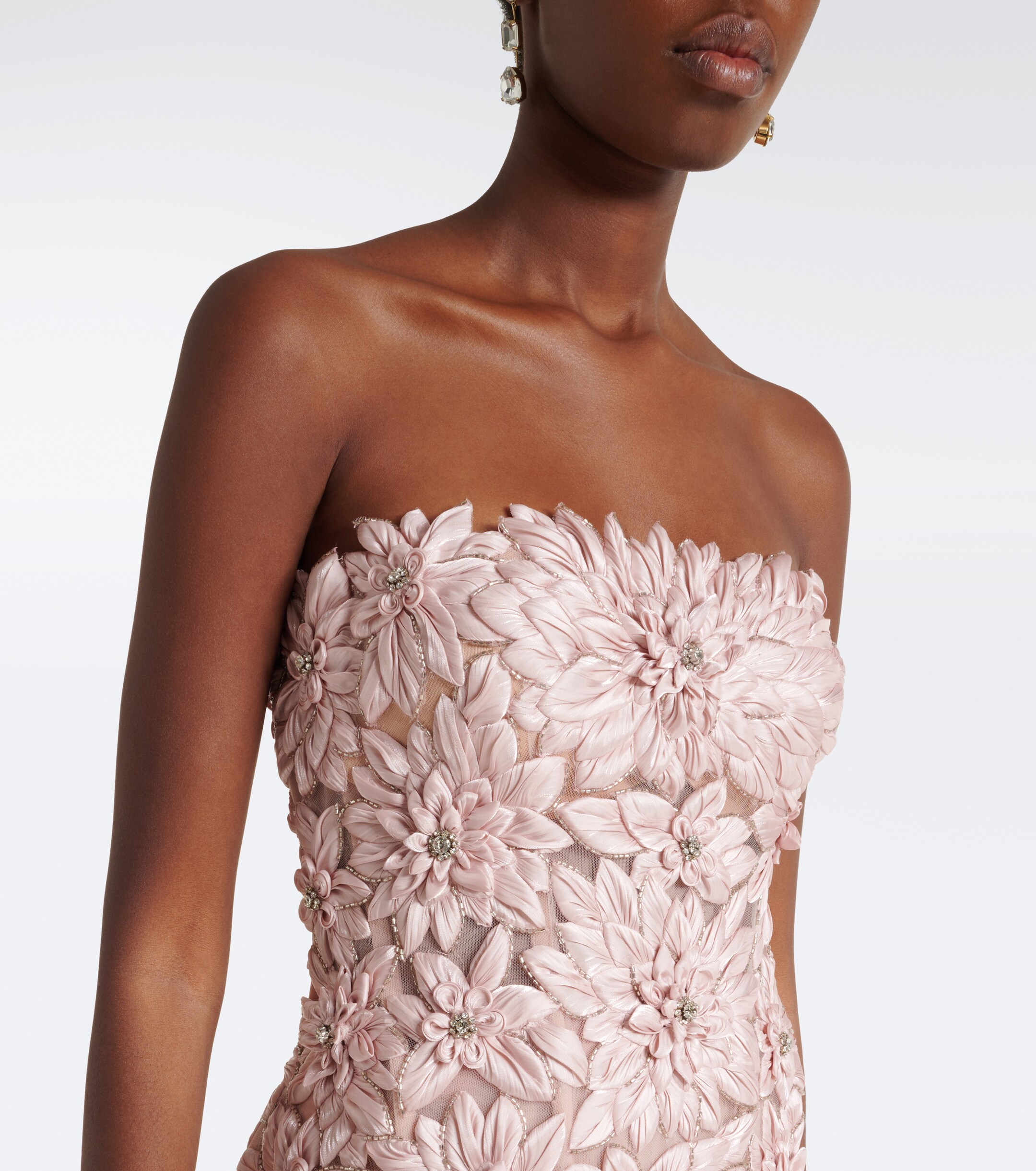 Costarellos Costarellos Gisella embellished satin and tulle gown