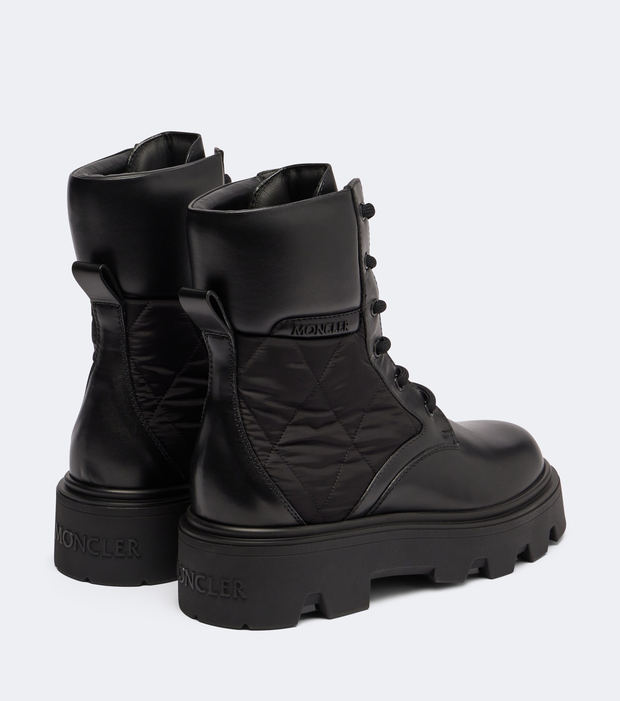Moncler Moncler Aurea leather ankle boots