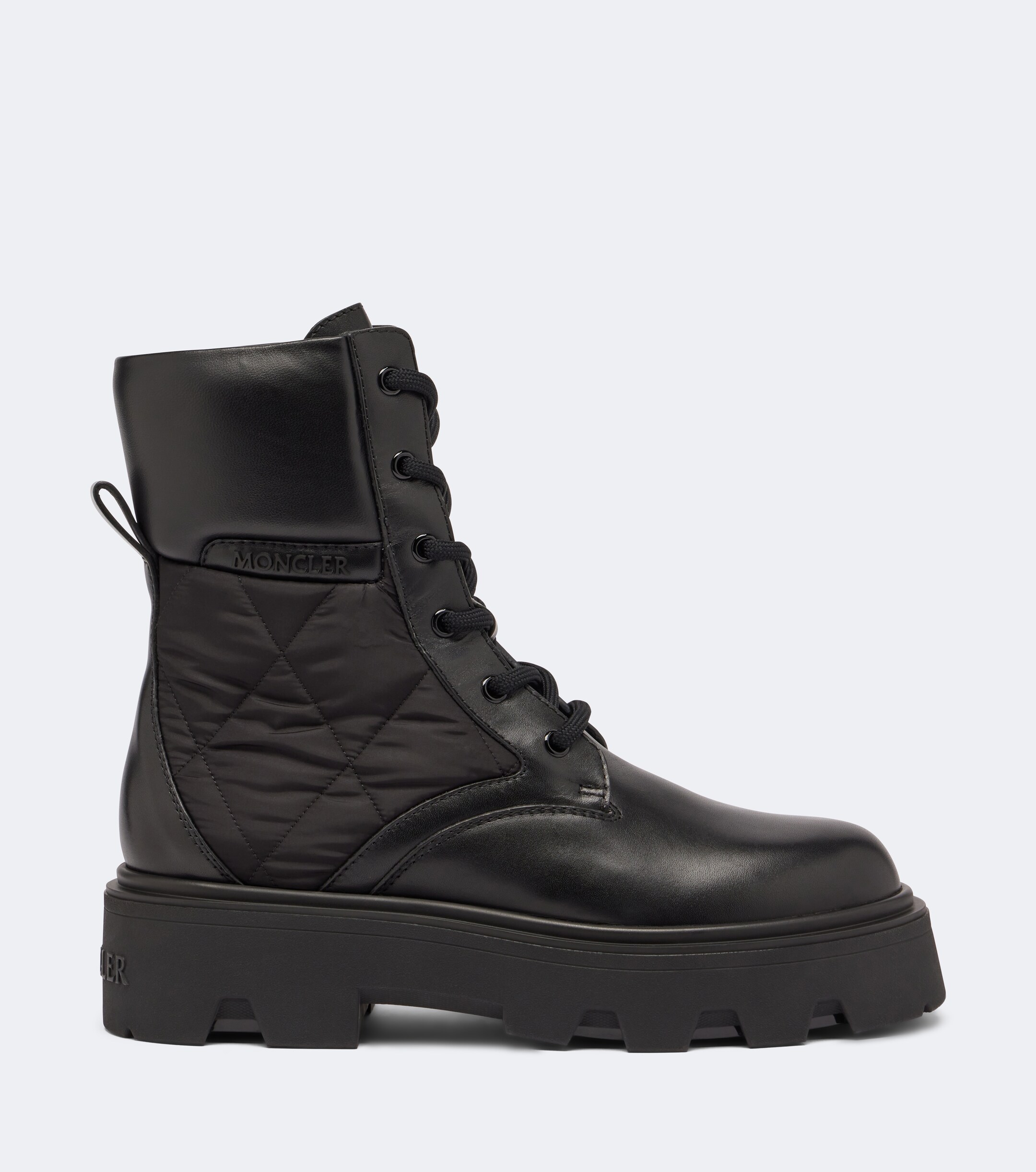 Moncler Moncler Aurea leather ankle boots