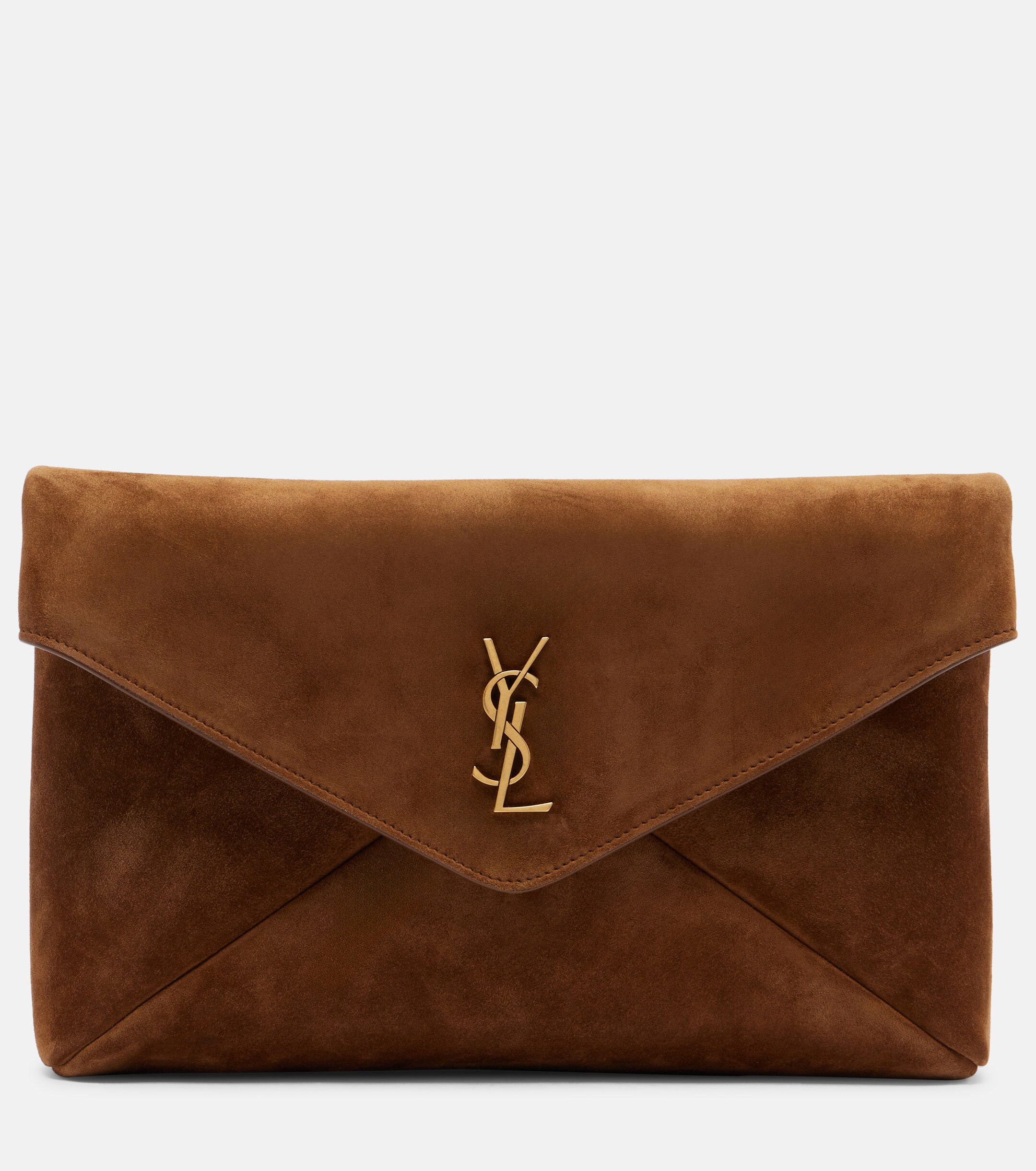 Saint Laurent Cassandre suede pouch