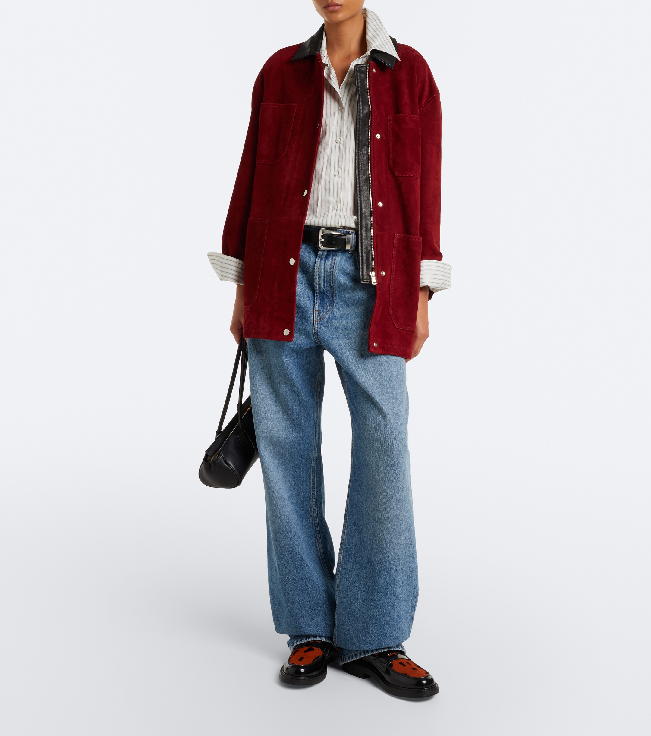 Tod's Tod's Leather leopard-print penny loafers