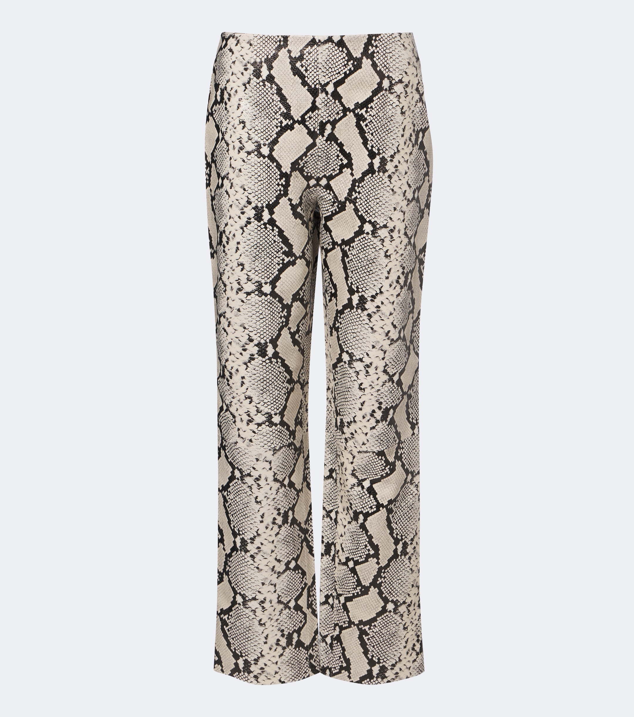 Róhe Róhe Snake-effect leather straight pants