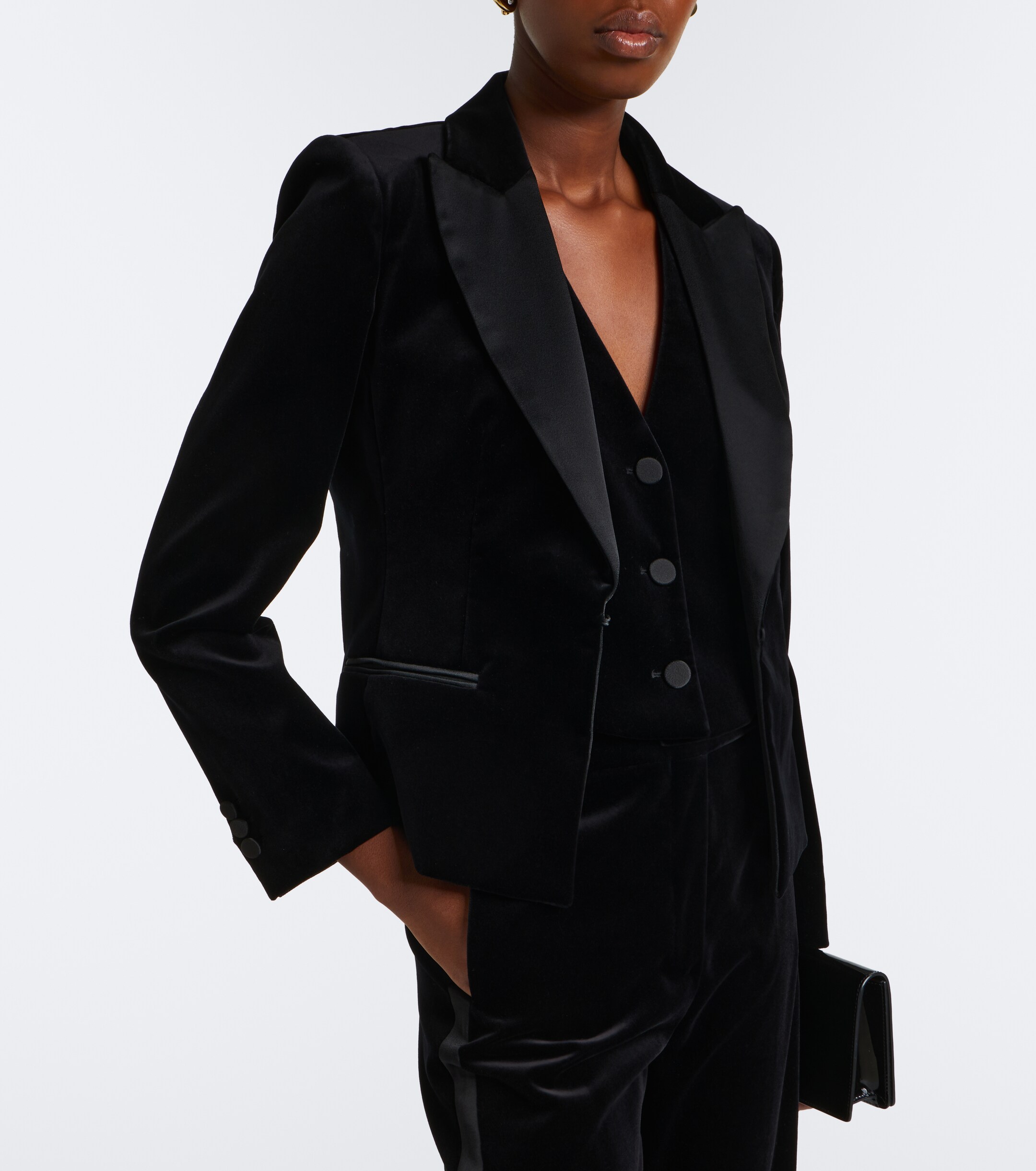 Max Mara Max Mara Elegante cotton velvet vest