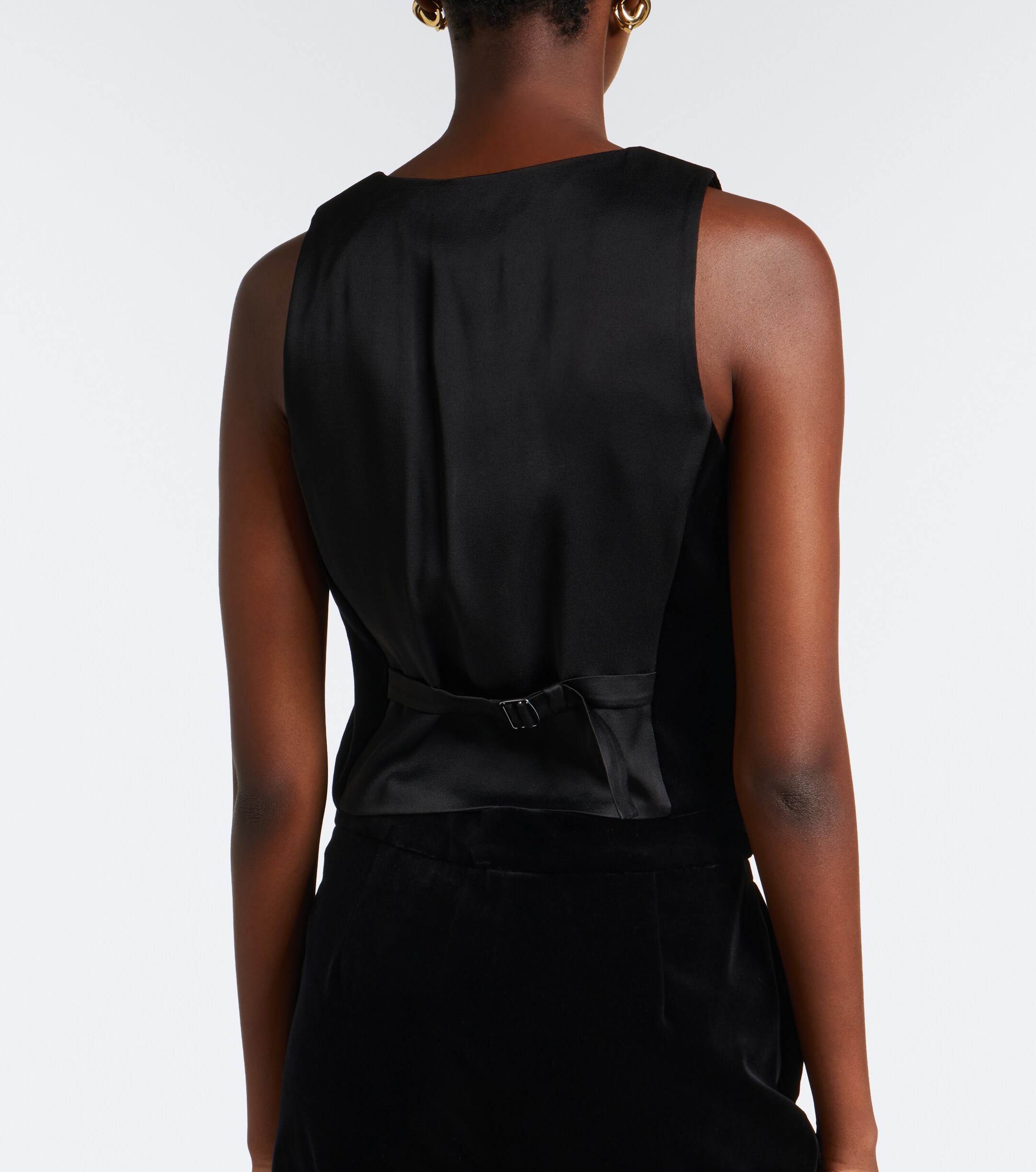 Max Mara Max Mara Elegante cotton velvet vest