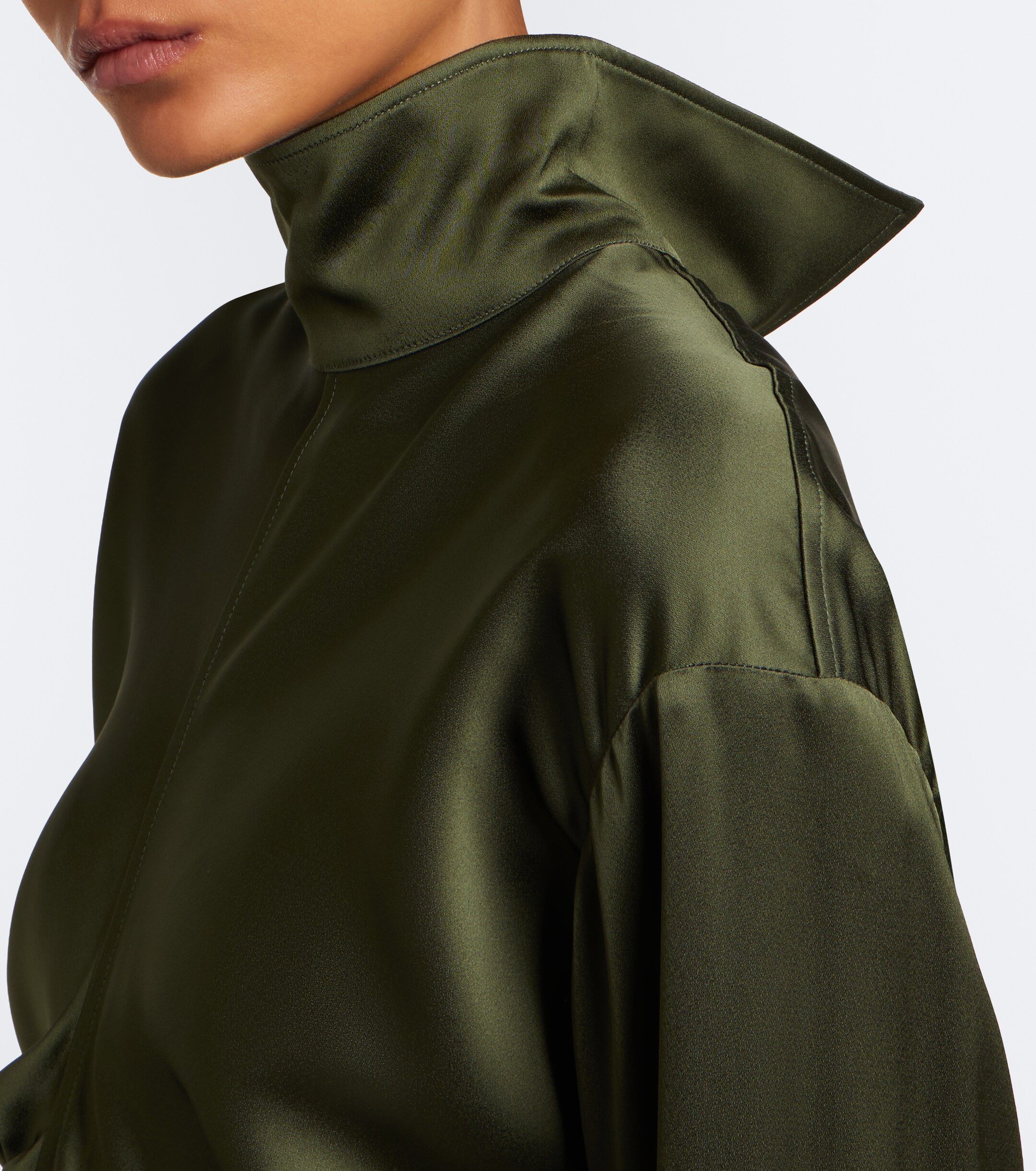TOTEME Toteme Slouch draped crêpe satin blouse
