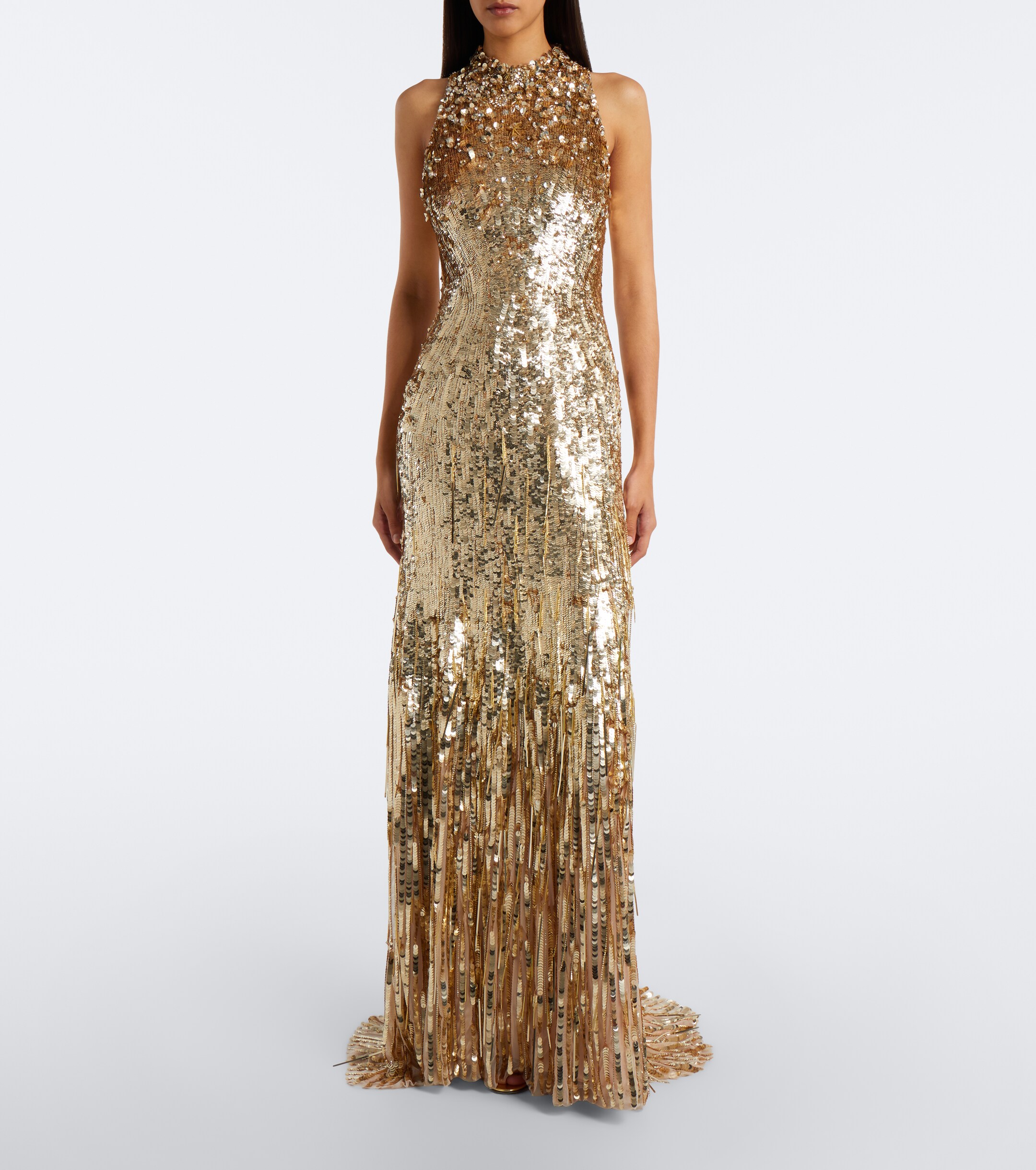 Jenny Packham Jenny Packham Kimiko embellished halterneck gown