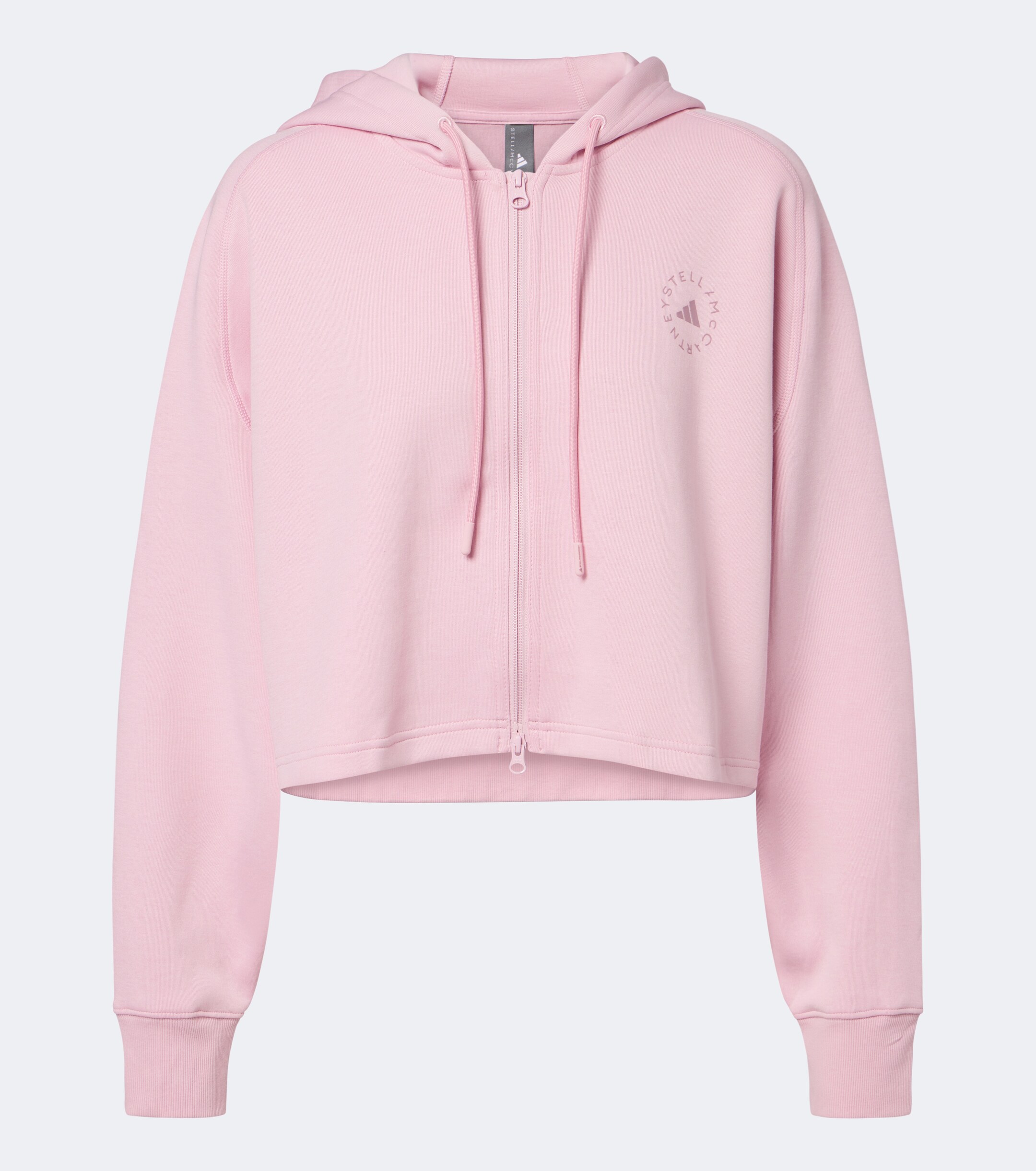 adidas by Stella McCartney Adidas by Stella McCartney Logo cotton-blend jersey hoodie