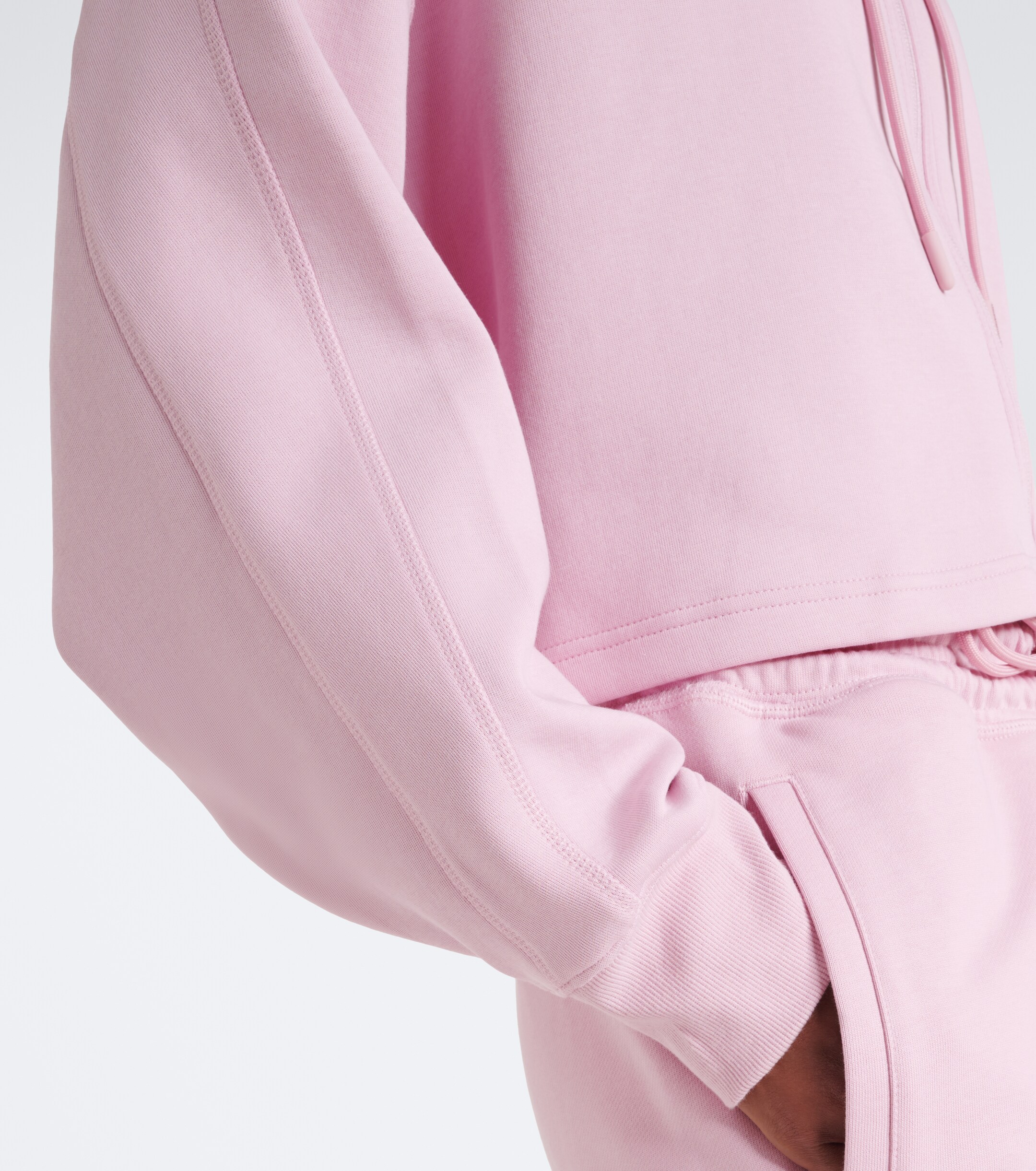 adidas by Stella McCartney Adidas by Stella McCartney Logo cotton-blend jersey hoodie
