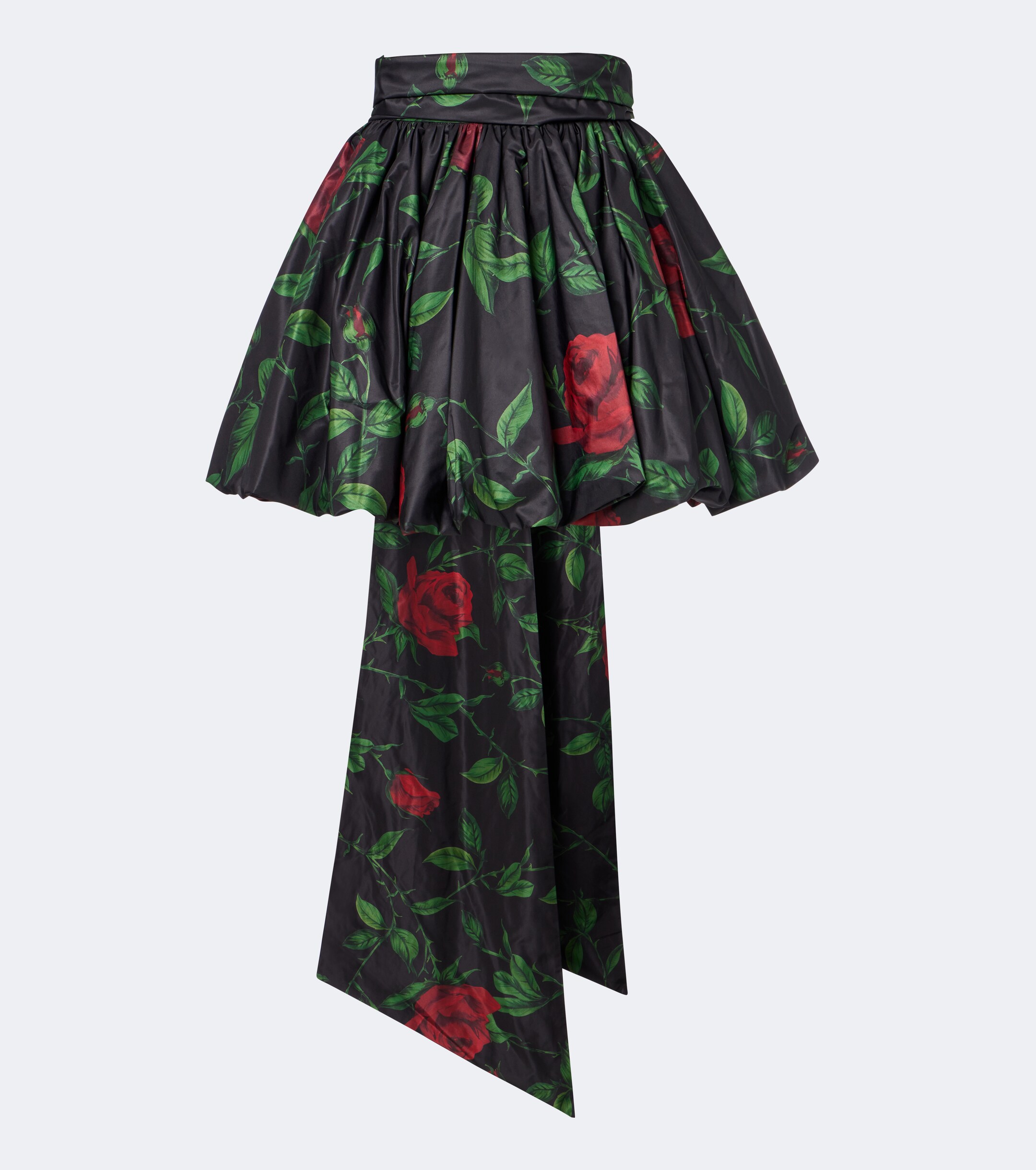 Blumarine Blumarine Bow-detail floral taffeta miniskirt