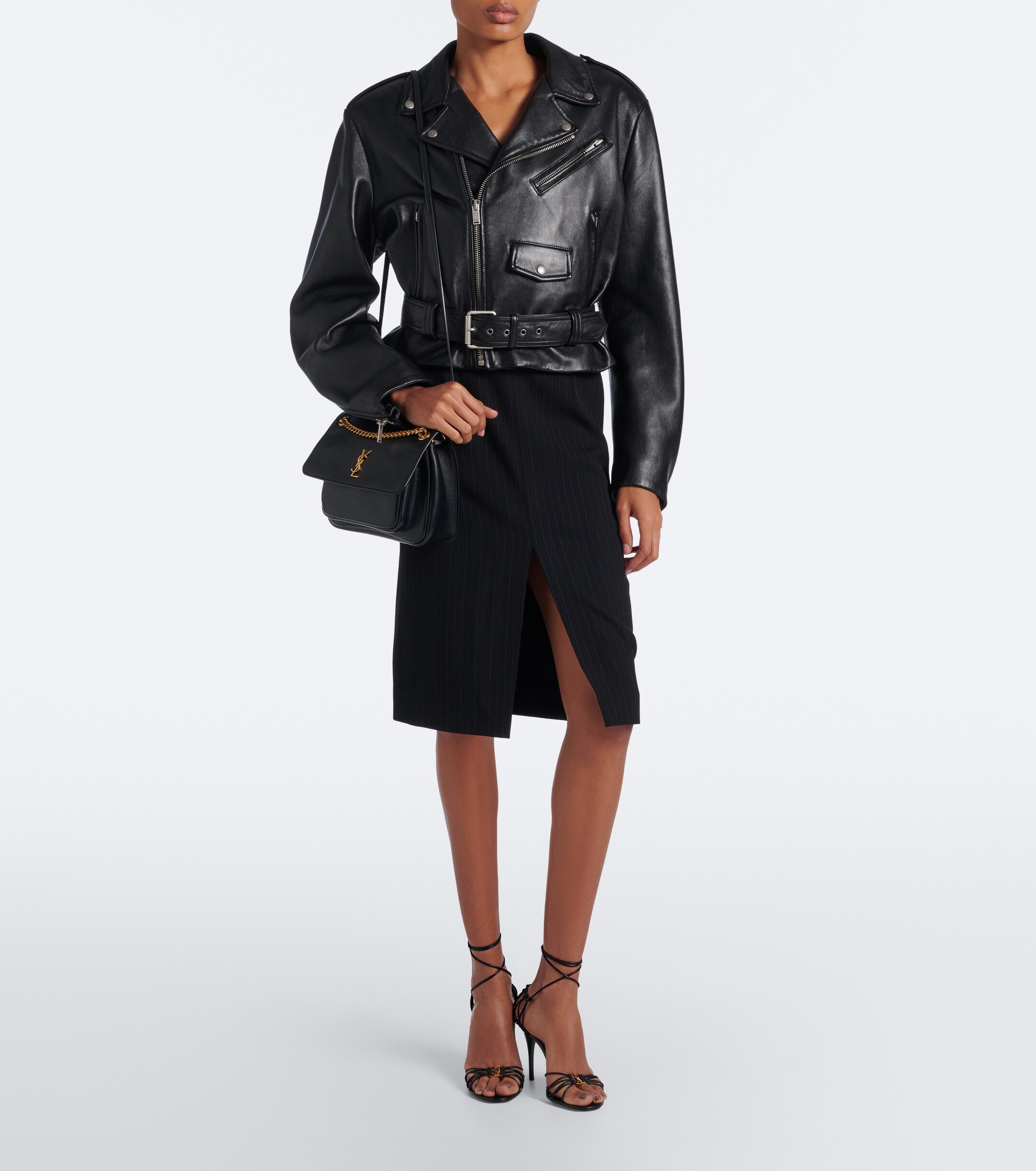 Saint Laurent Saint Laurent Niki Cassandre leather shoulder bag