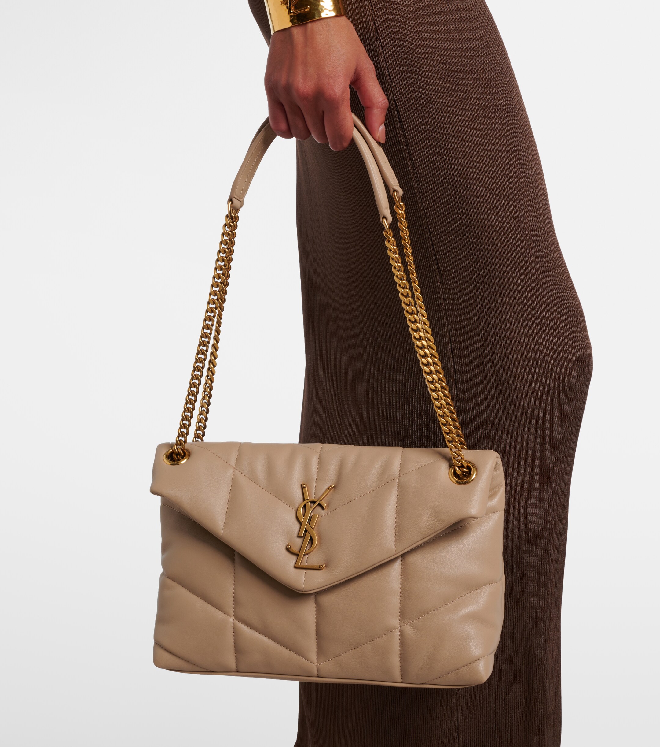 Saint Laurent Puffer Small leather shoulder bag