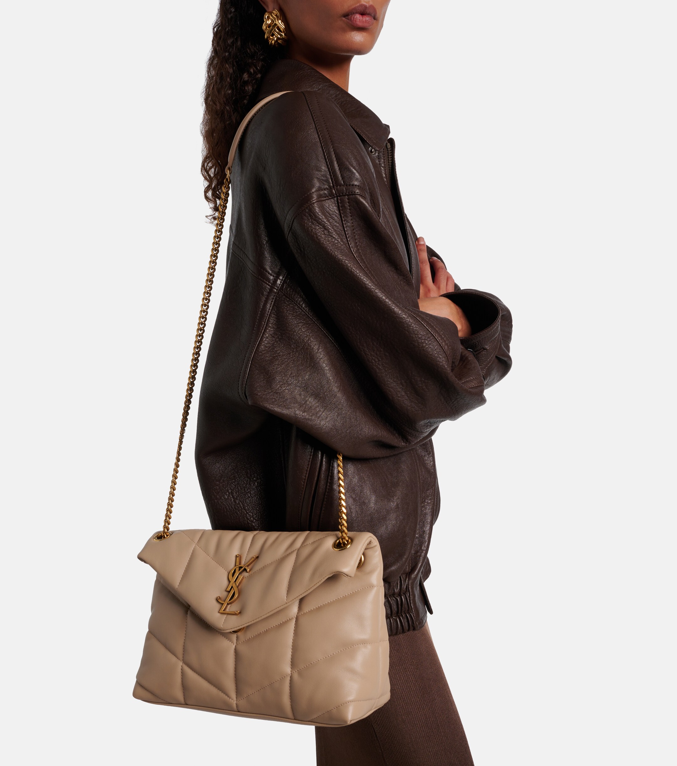 Saint Laurent Puffer Small leather shoulder bag