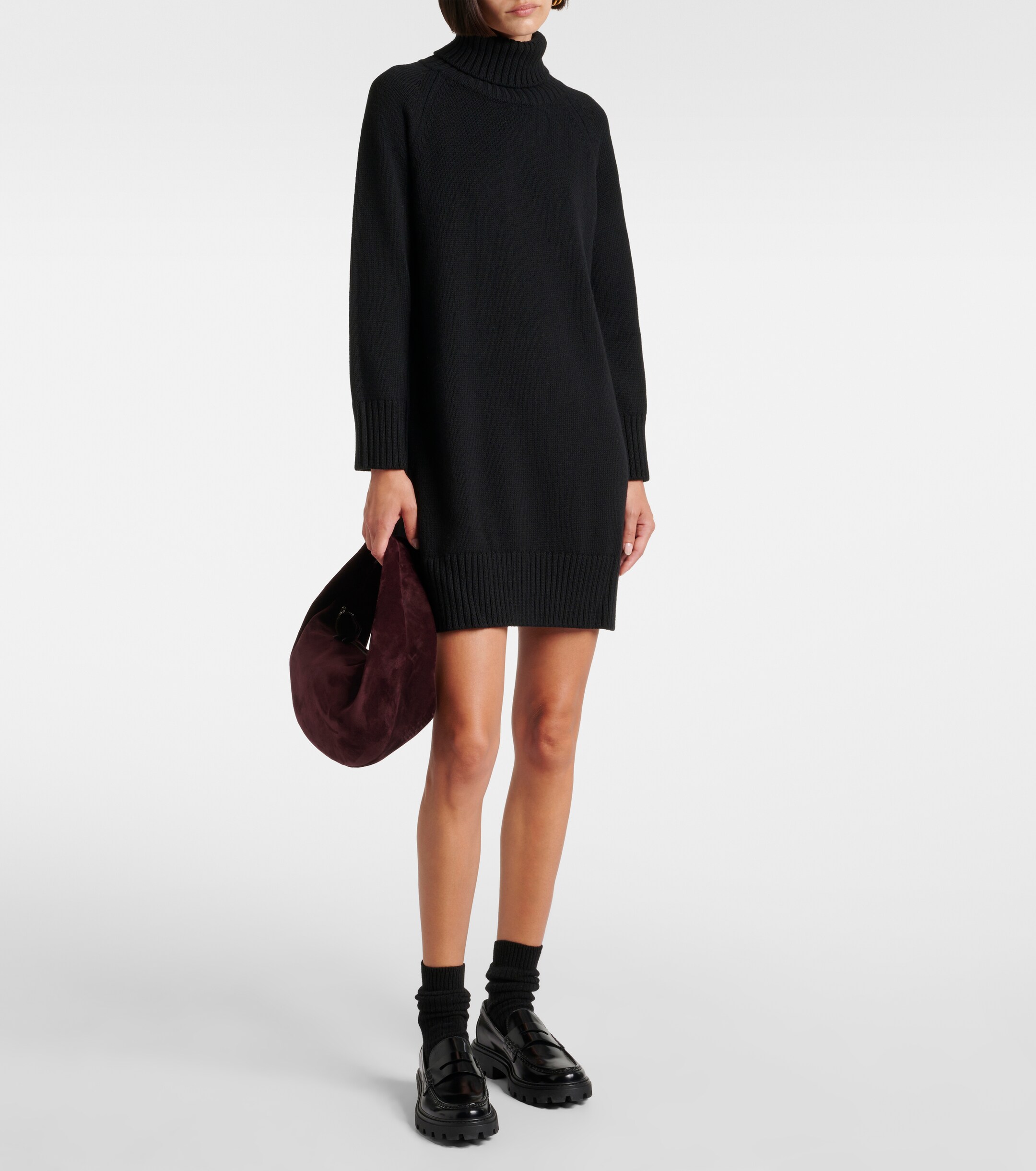 Max Mara Trudy wool turtleneck sweater dress