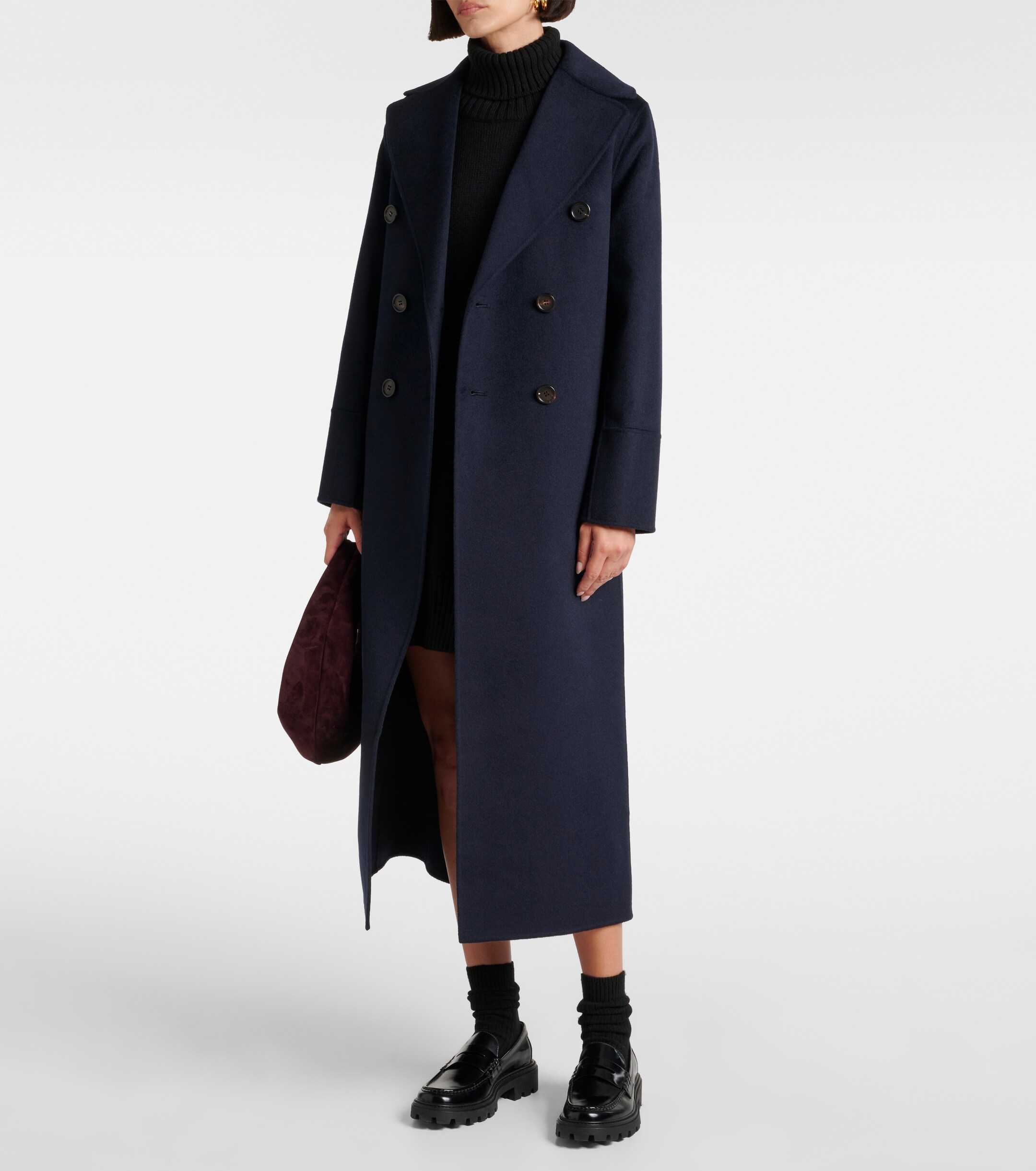 Max Mara Trudy wool turtleneck sweater dress