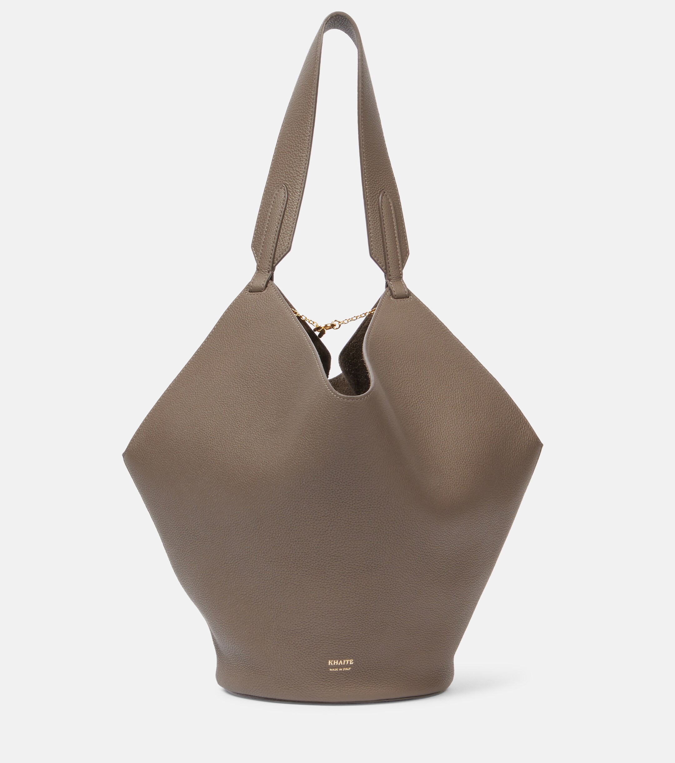 KHAITE Lotus Small leather tote bag