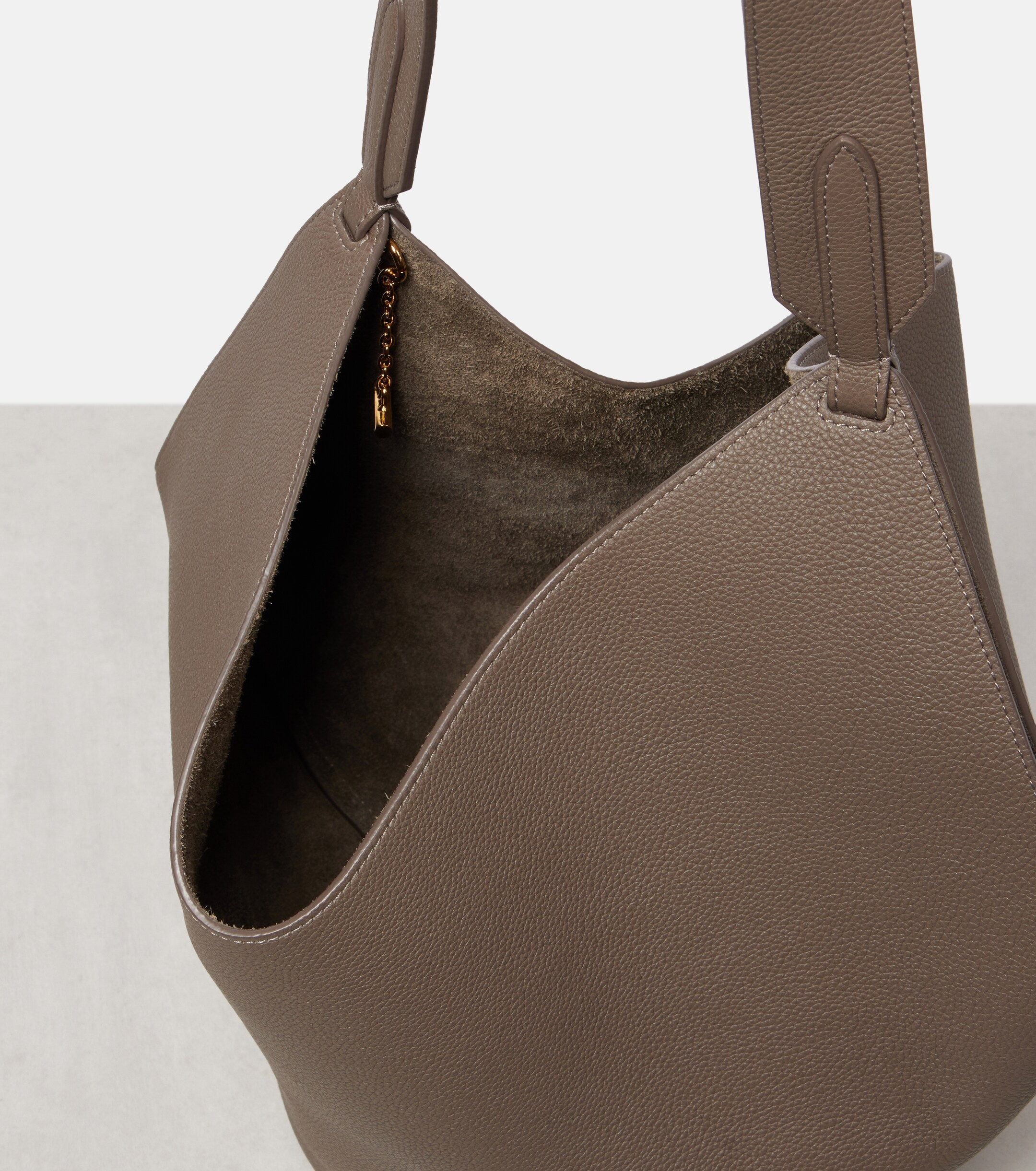 KHAITE Lotus Small leather tote bag