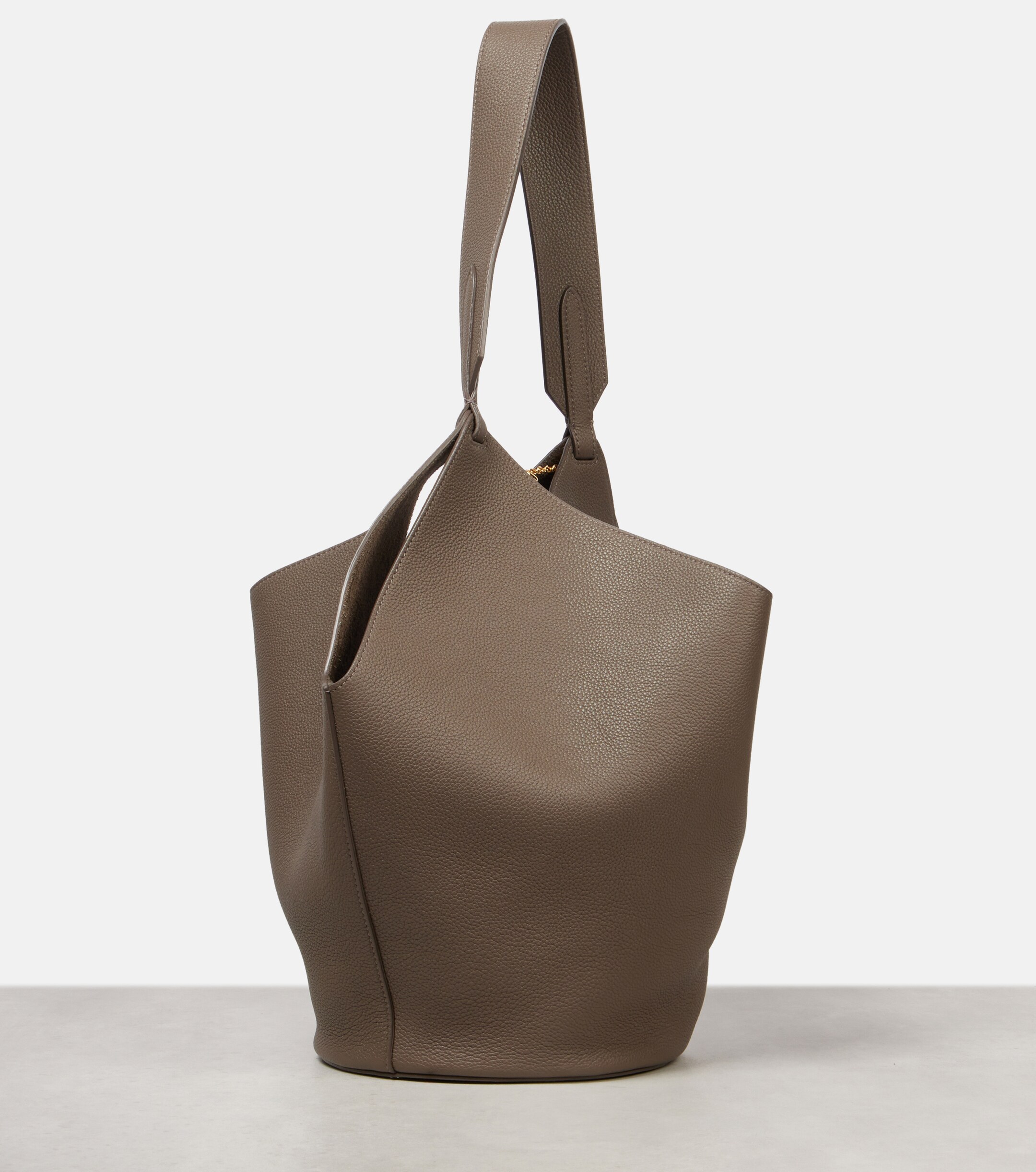 KHAITE Lotus Small leather tote bag
