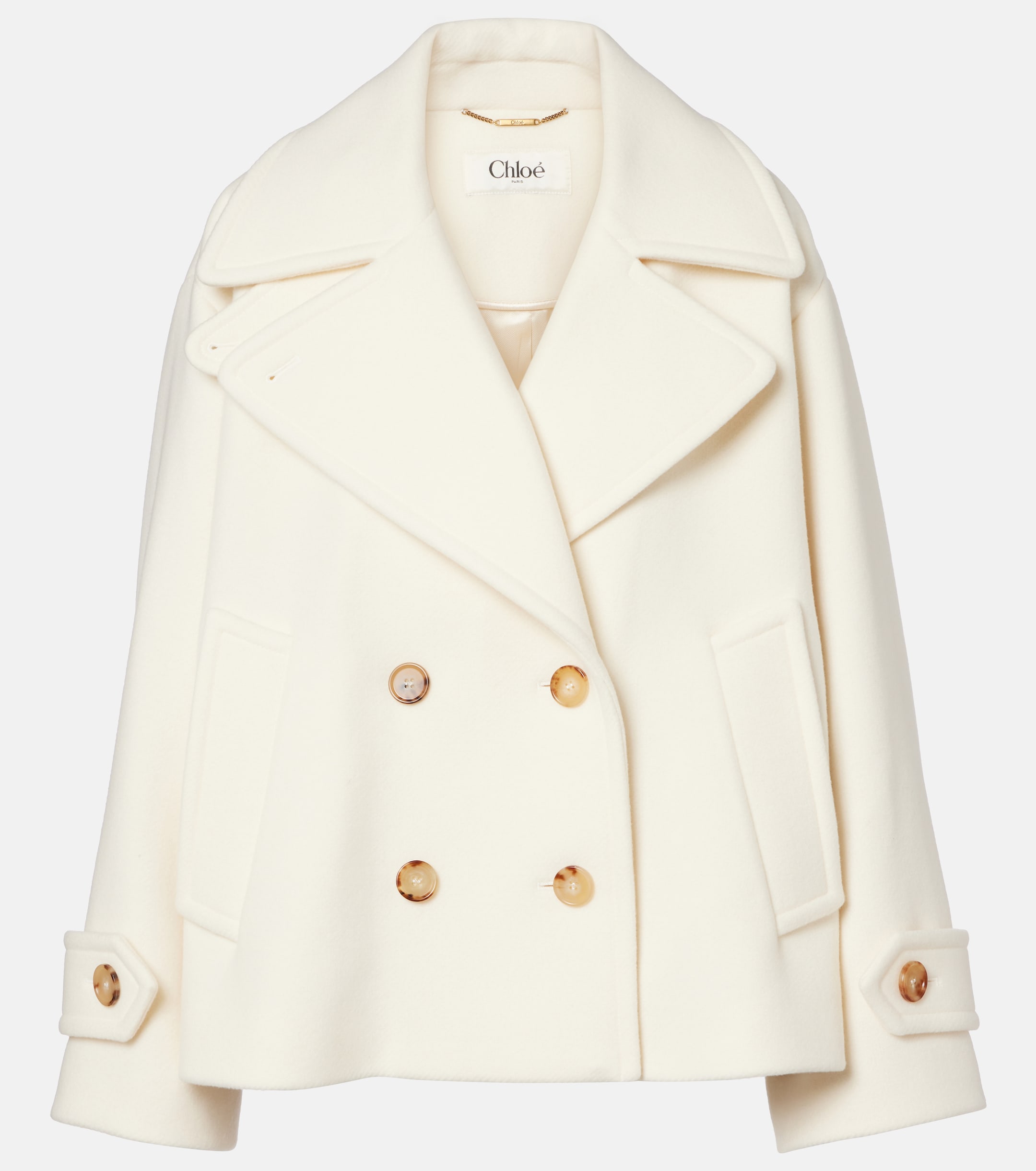 Chloé Oversized wool-blend coat thumbnail