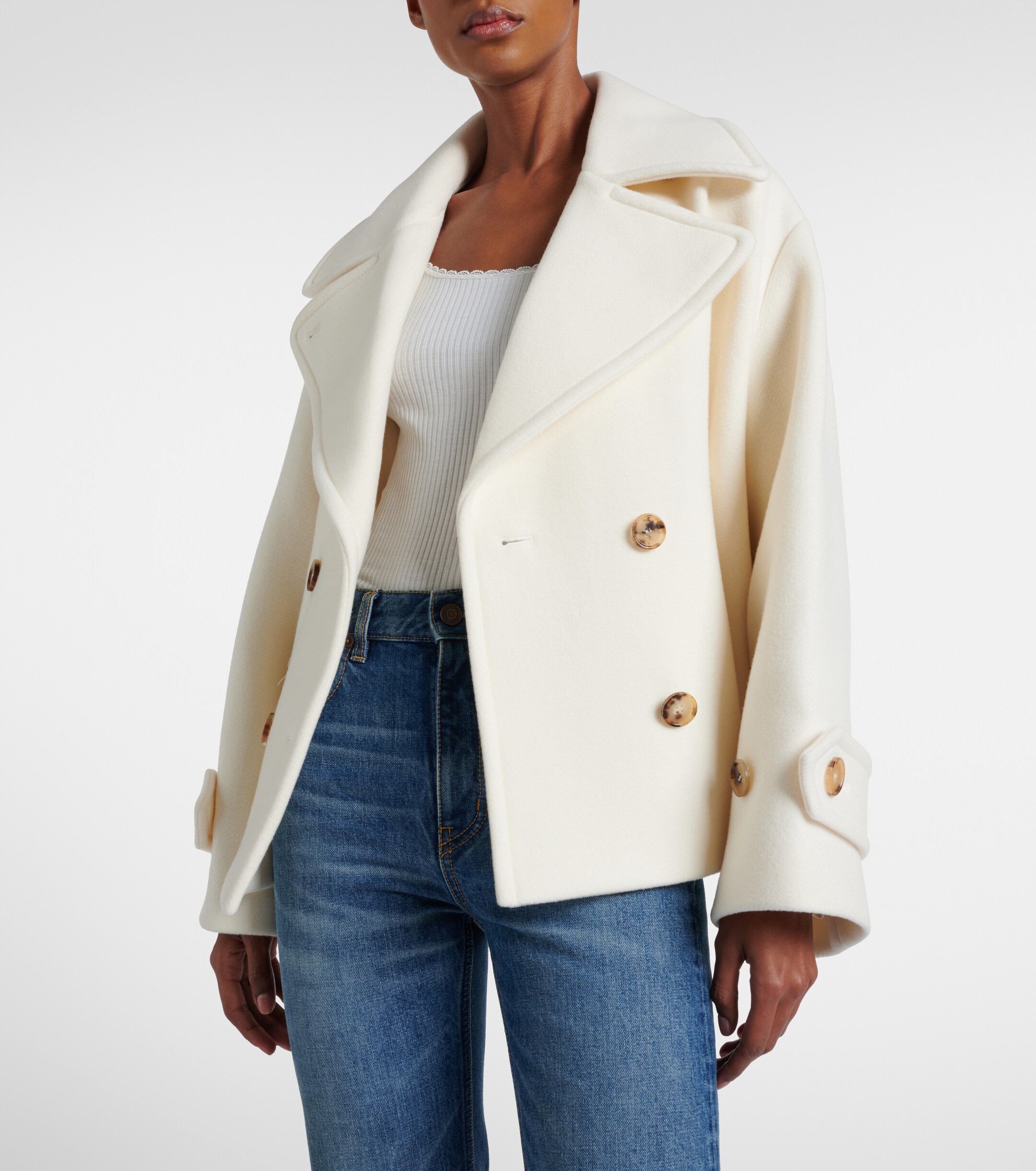 Chloé Oversized wool-blend coat thumbnail