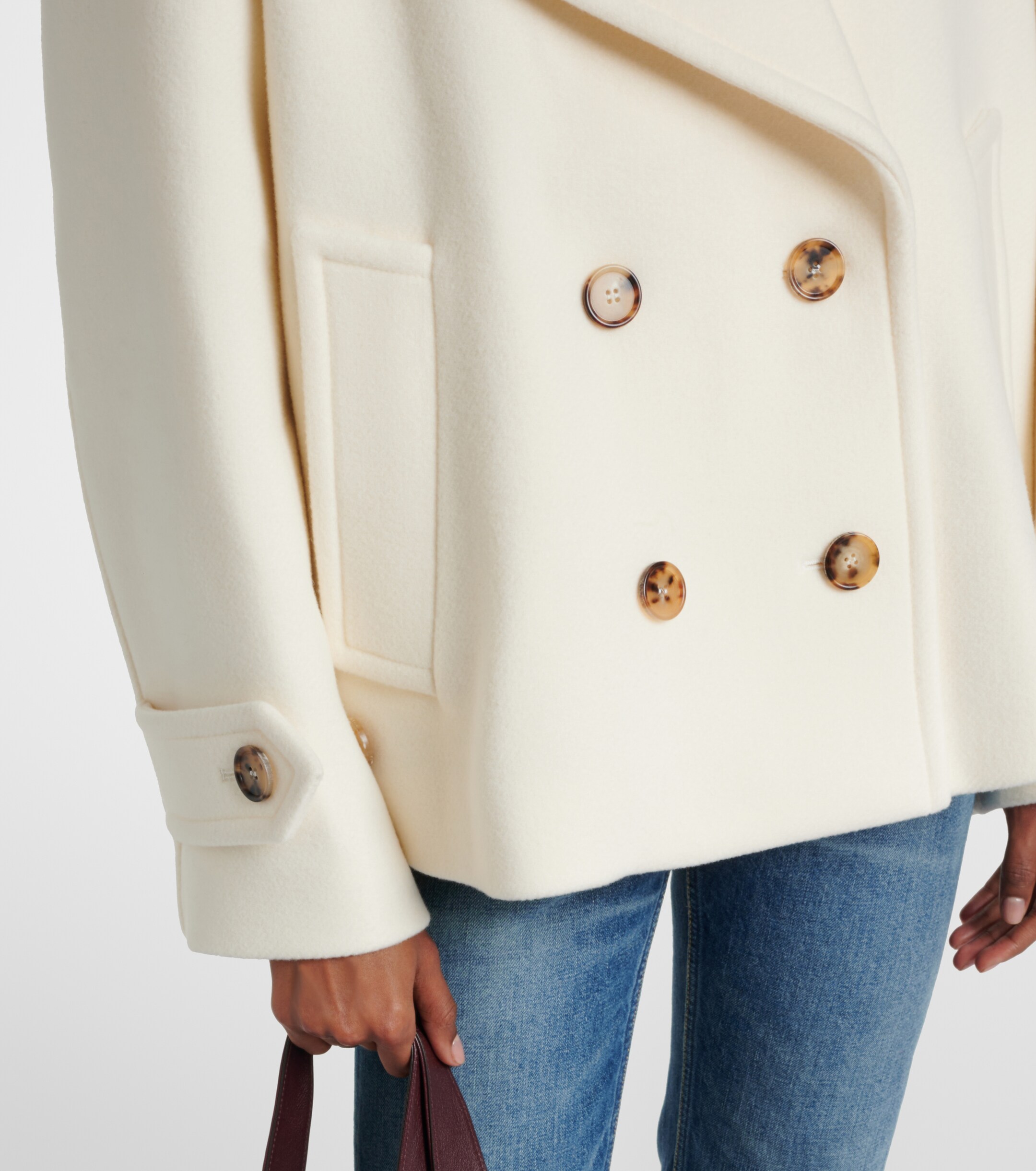 Chloé Oversized wool-blend coat thumbnail