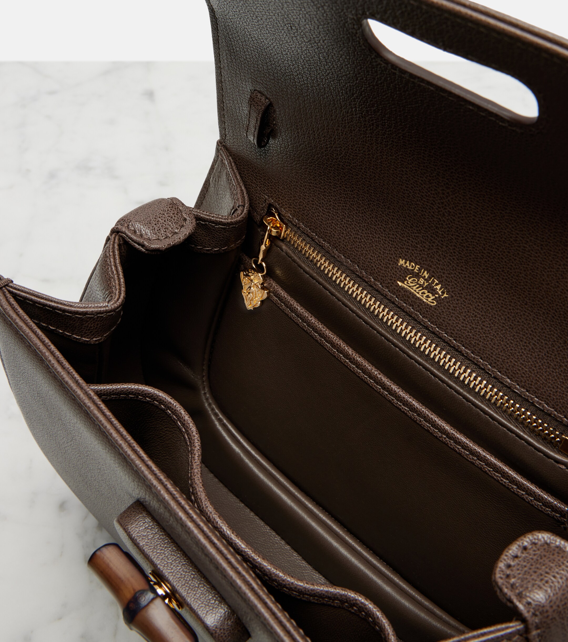 Gucci Gucci Bamboo 1947 Small leather top-handle bag